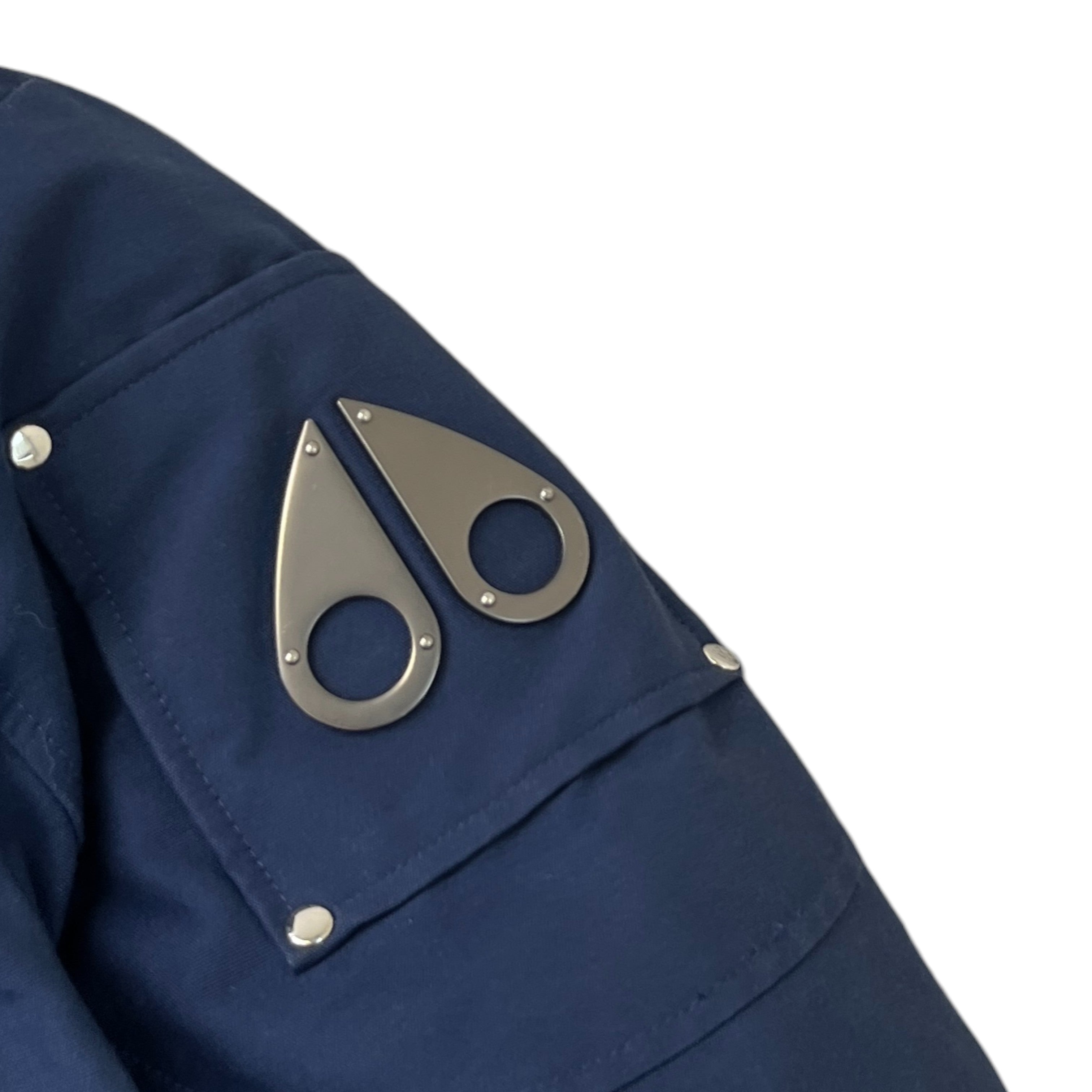 Men's Ballistic Bomber Down Jacket Navy Size XL