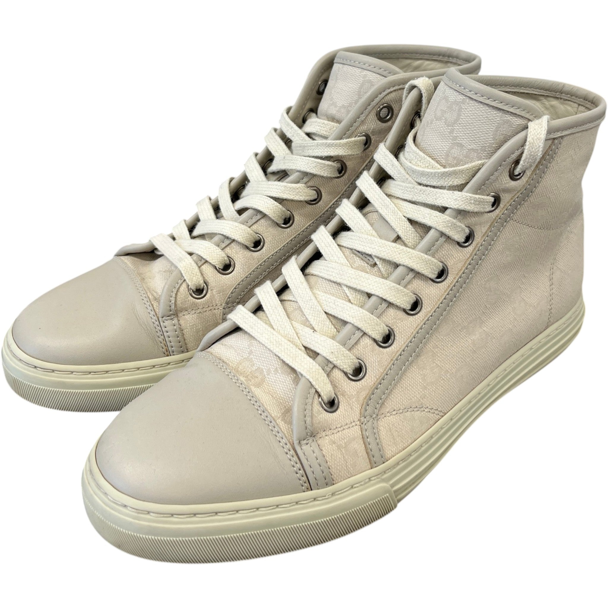 Women's Gg Supreme High Trainers Beige Size EU 39.5 / UK 6.5