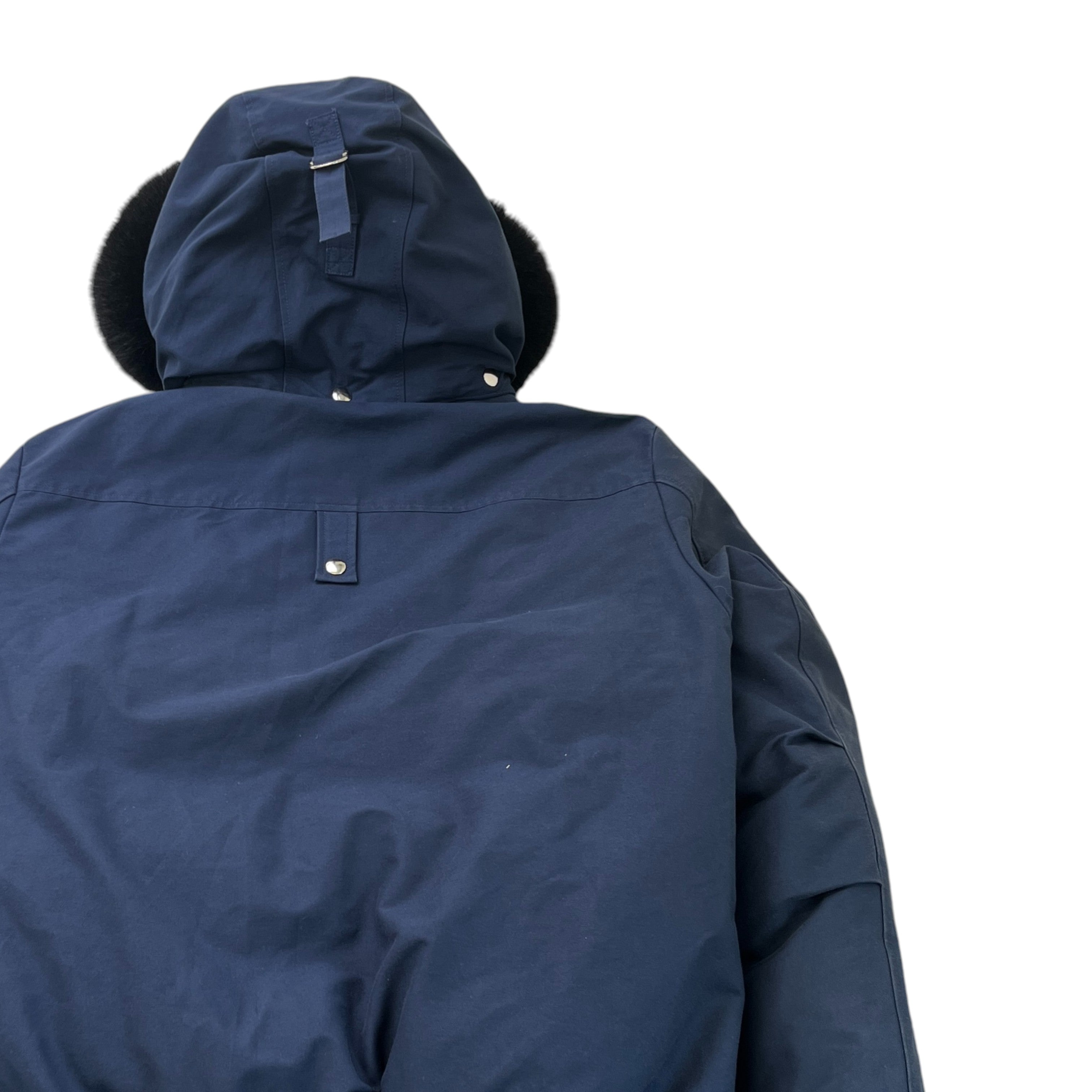 Men's Ballistic Bomber Down Jacket Navy Size XL