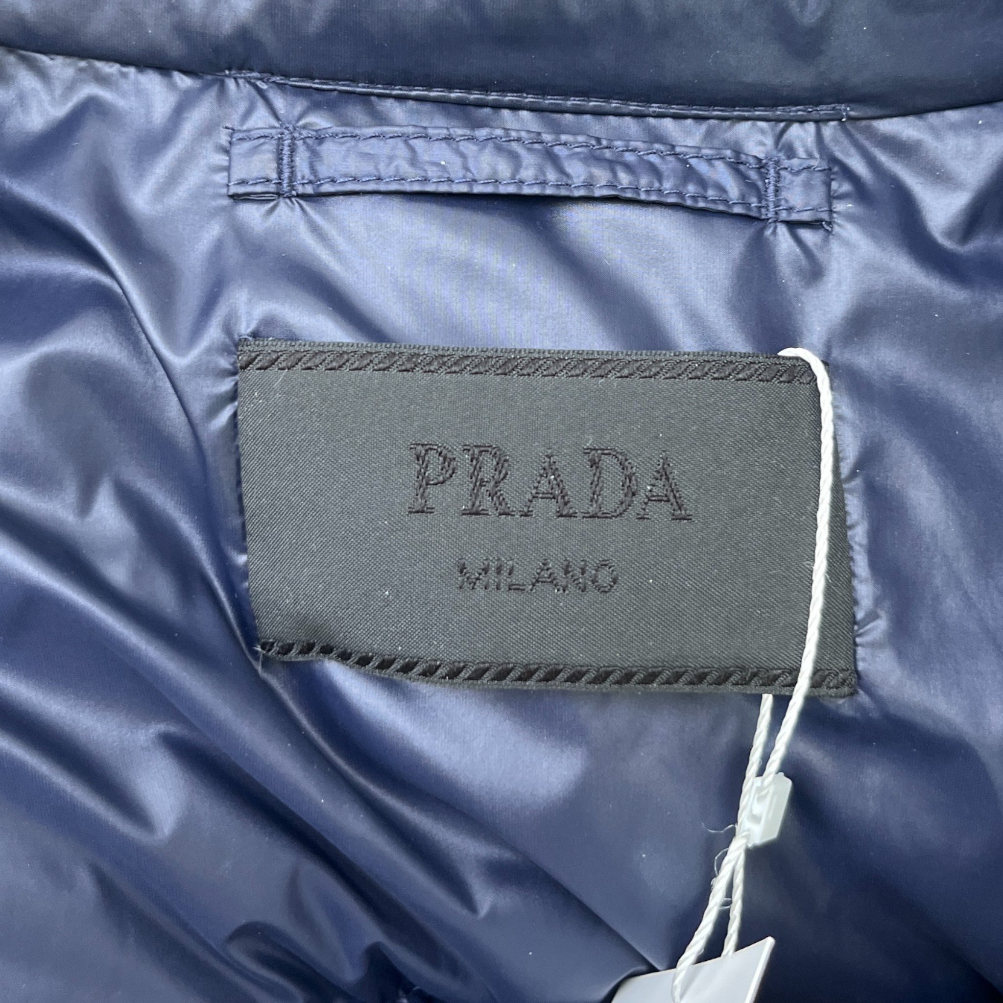 Men's Re-Nylon Plaque Logo Gilet Navy Size IT 48 / M