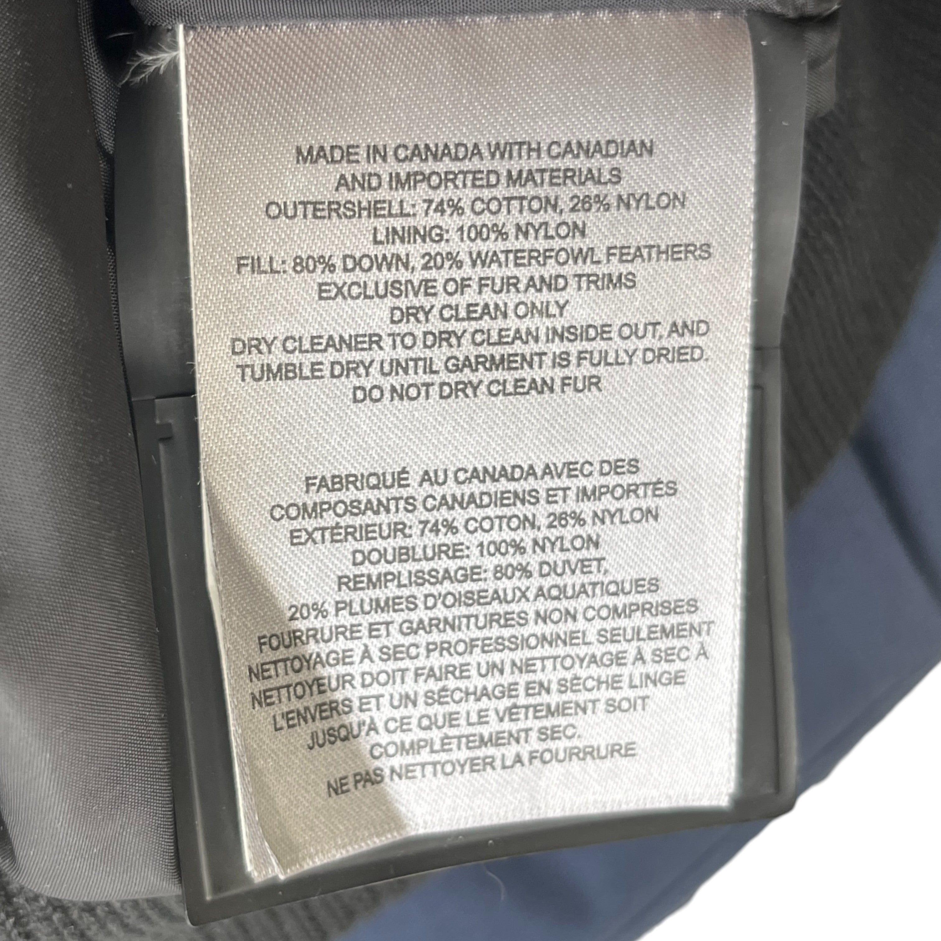 Men's Ballistic Bomber Down Jacket Navy Size XL