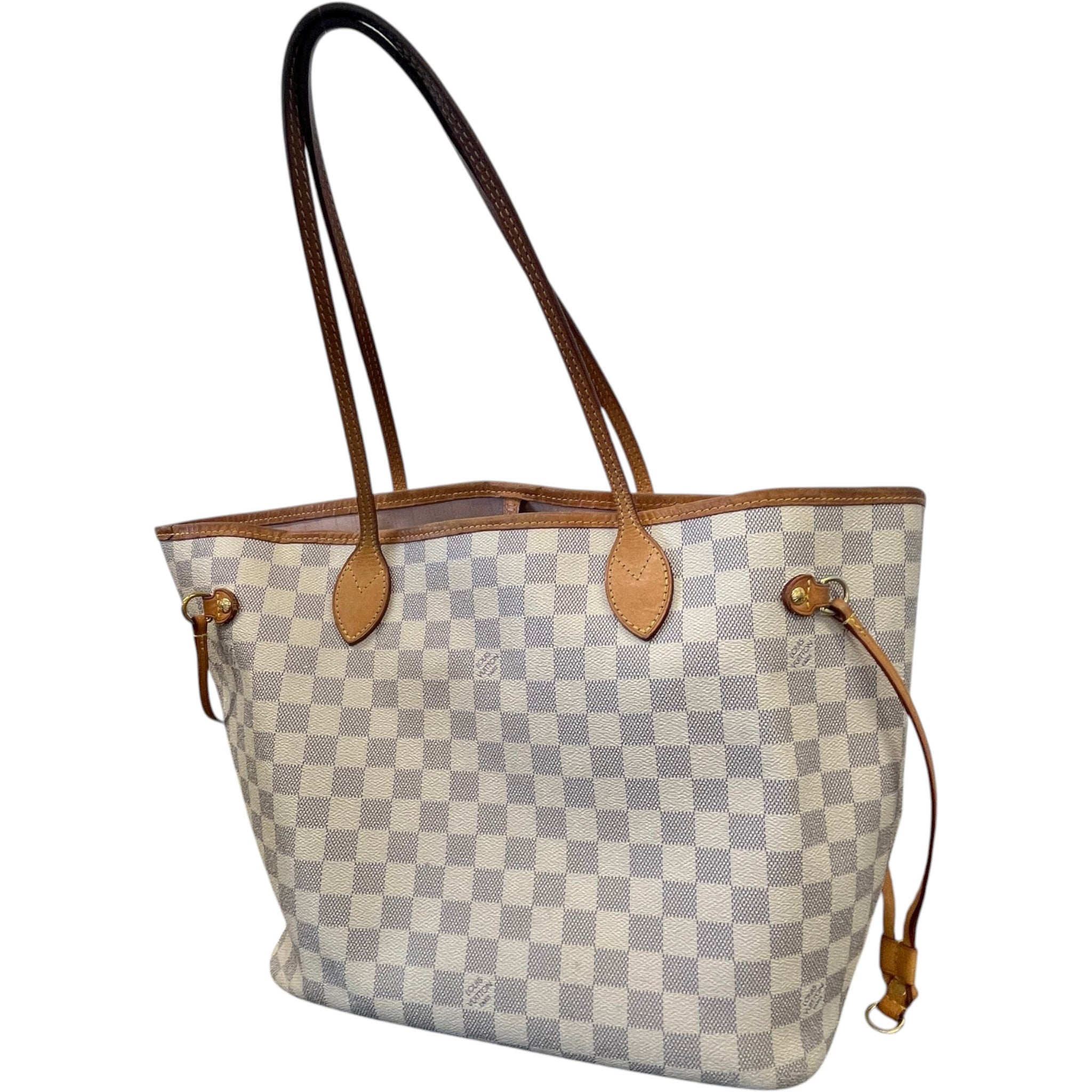 Women's Damier Azur Neverfull Mm Tote Bag White