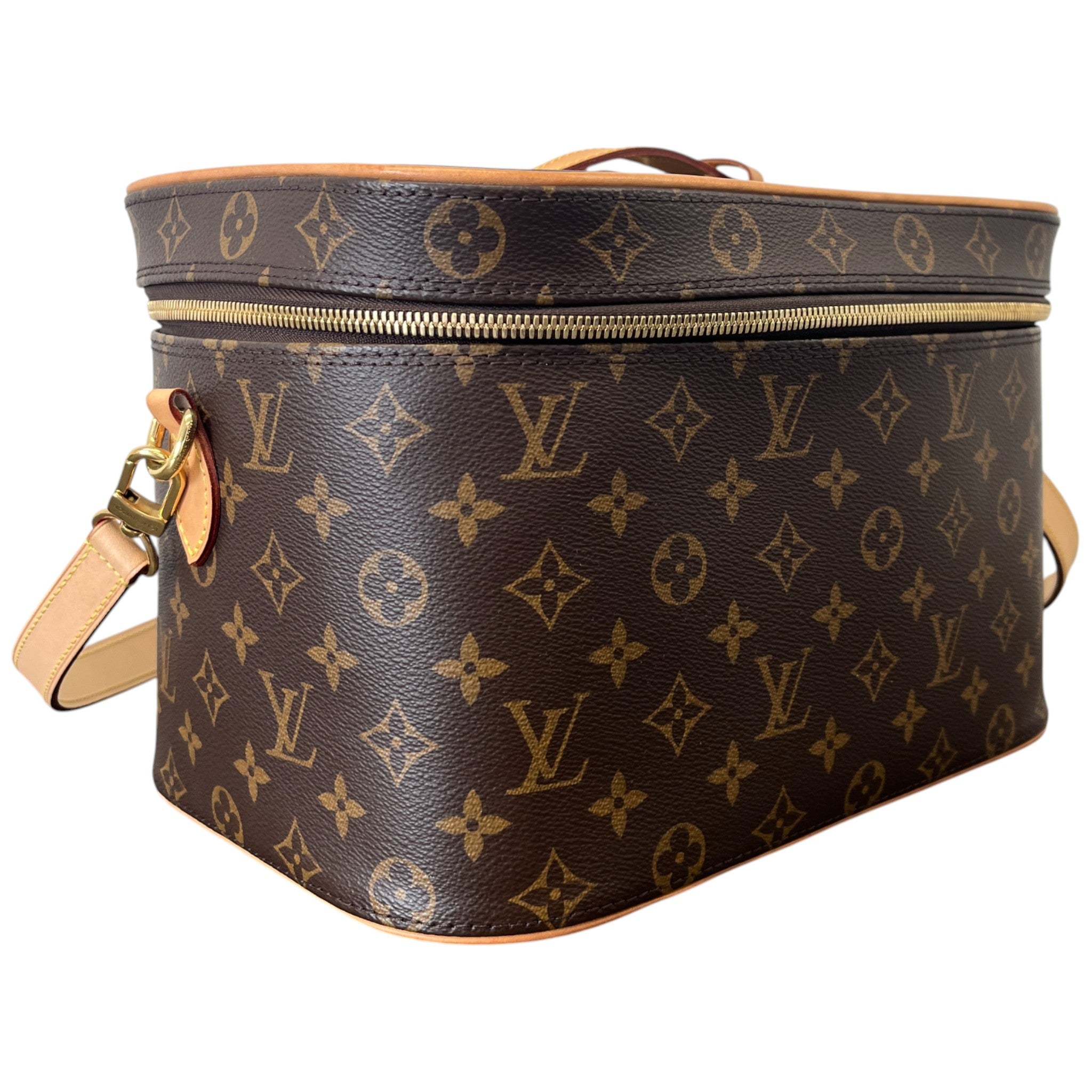 Women's Monogram Canvas Nice Vanity Bag Brown
