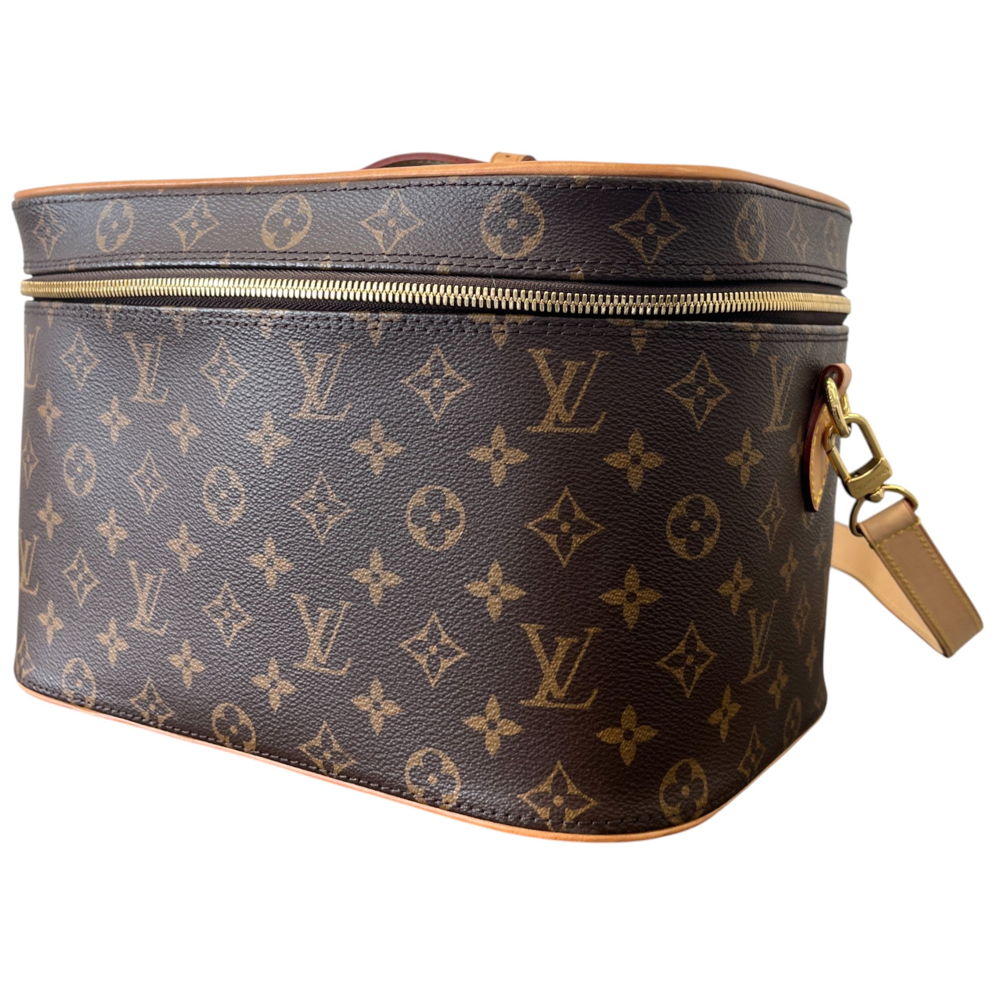 Women's Monogram Canvas Nice Vanity Bag Brown