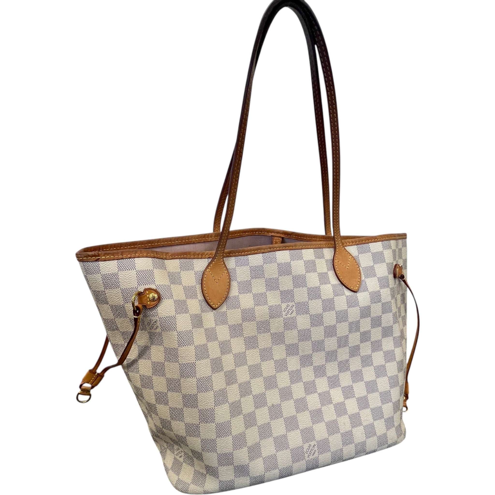 Women's Damier Azur Neverfull Mm Tote Bag White