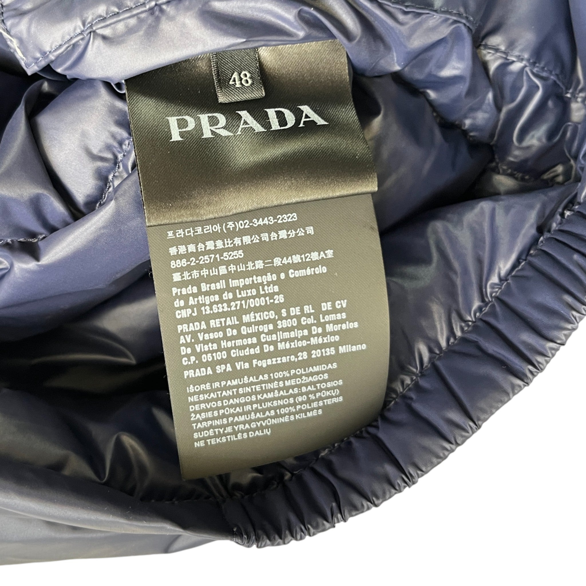 Men's Re-Nylon Plaque Logo Gilet Navy Size IT 48 / M