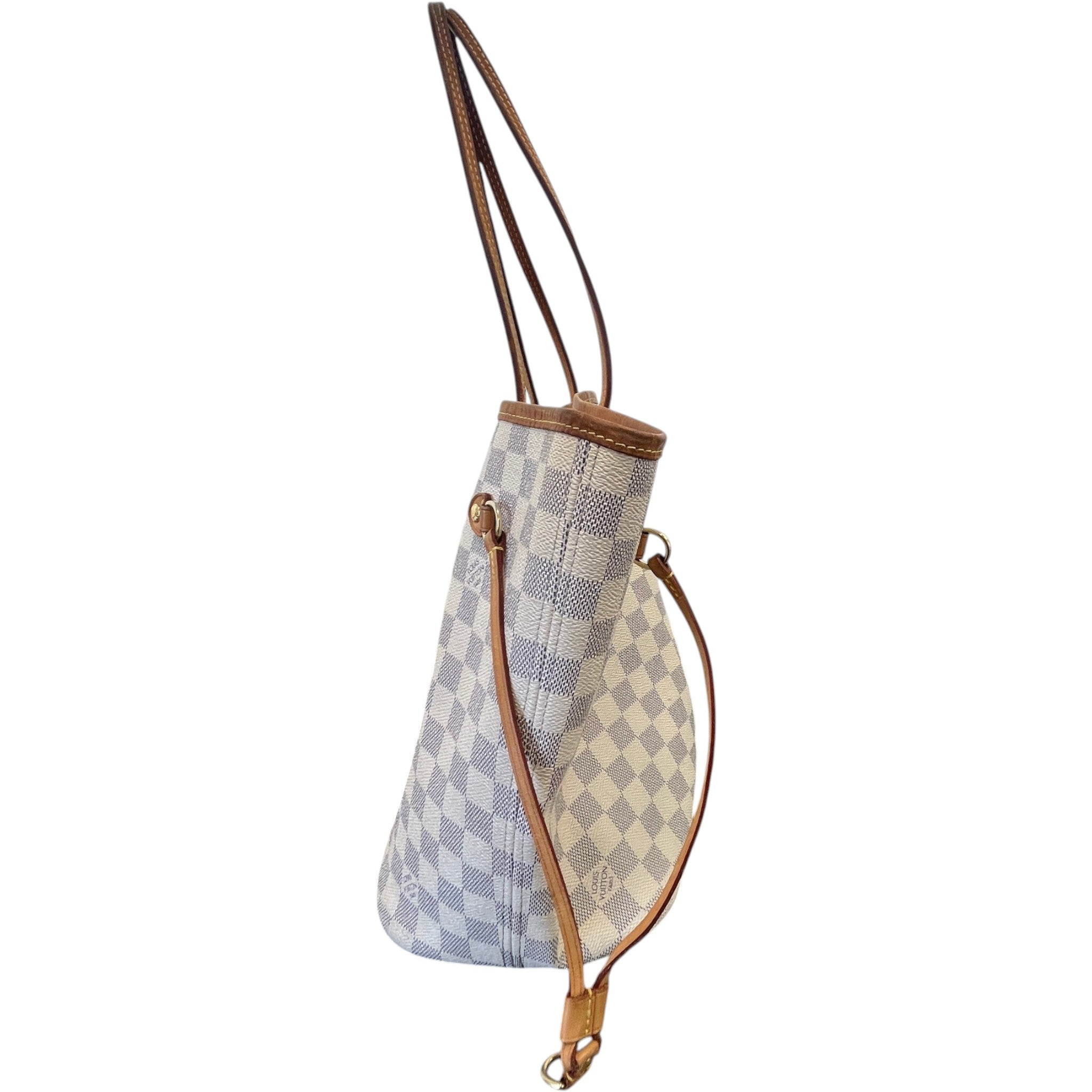 Women's Damier Azur Neverfull Mm Tote Bag White