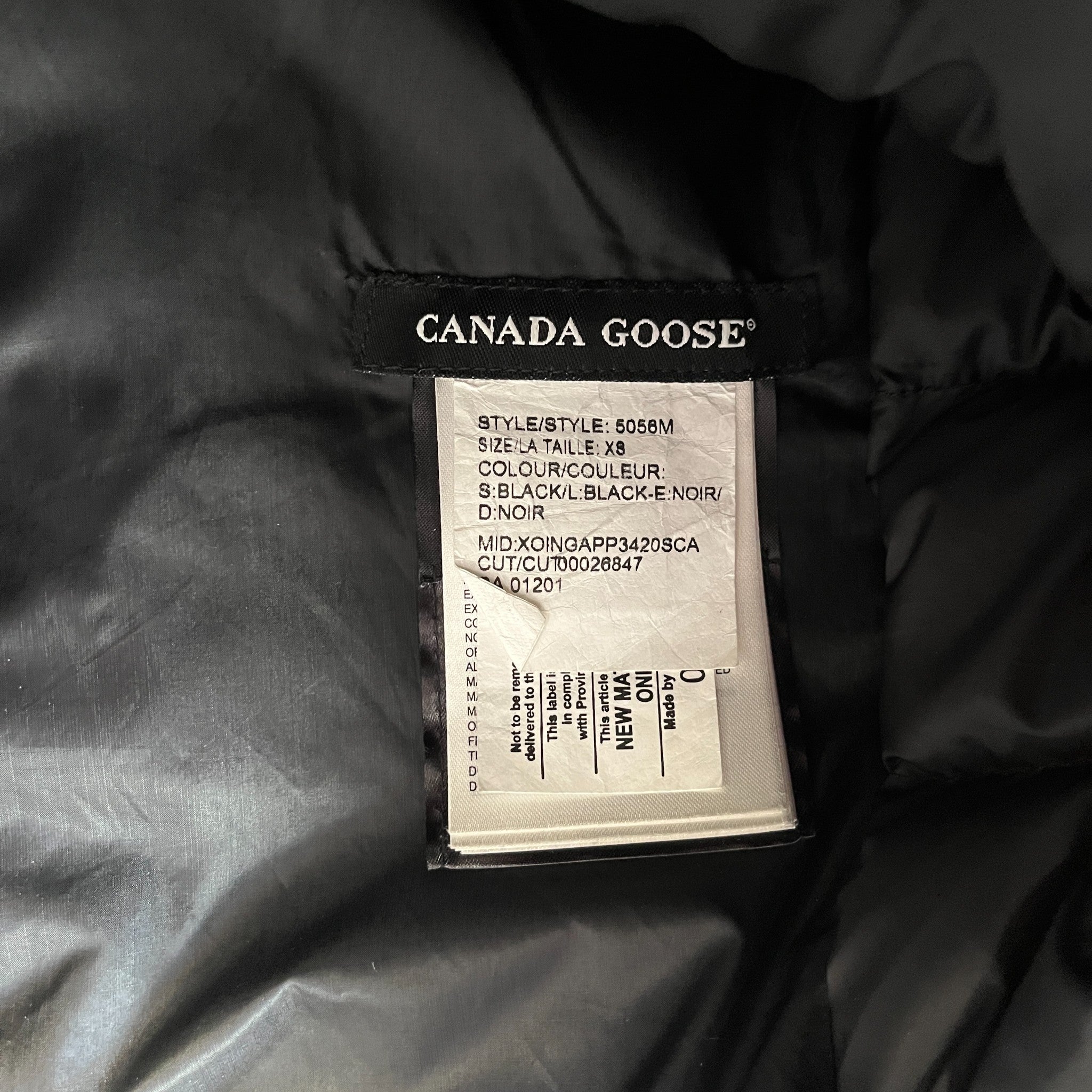 Men's Lodge Down Jacket Black Size XS