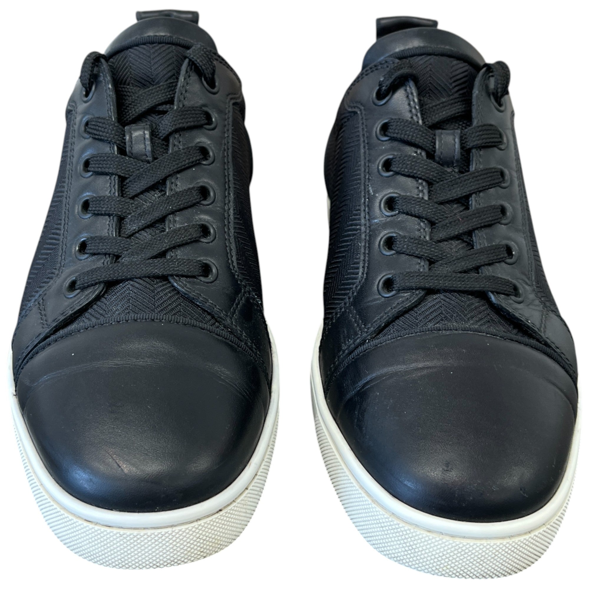 Men's Louis Junior Flat Low Trainers Black Size EU 40.5 / UK 6.5