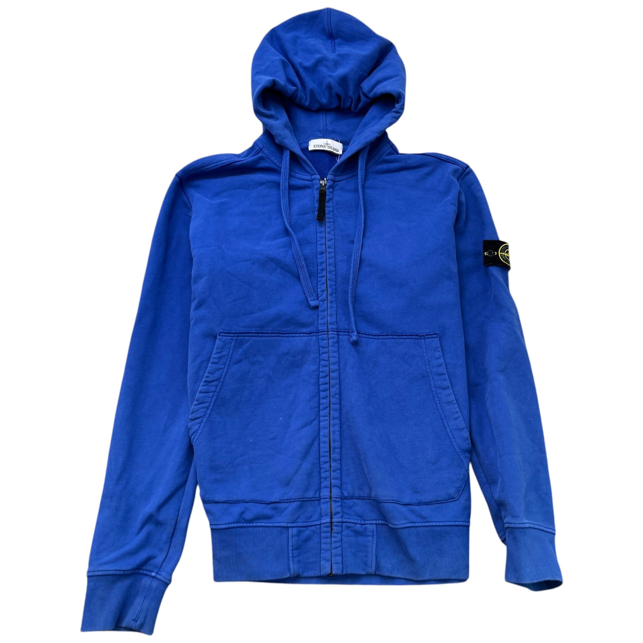 Men's Applique Logo Hoodie Blue Size XXL