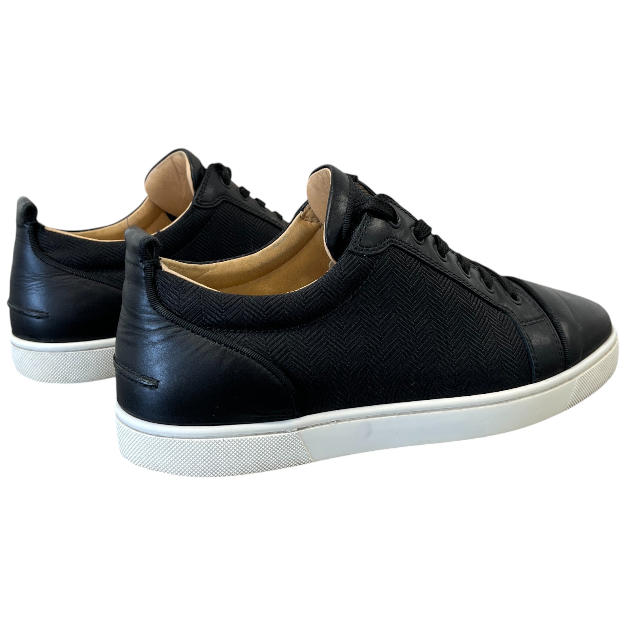 Men's Louis Junior Flat Low Trainers Black Size EU 40.5 / UK 6.5