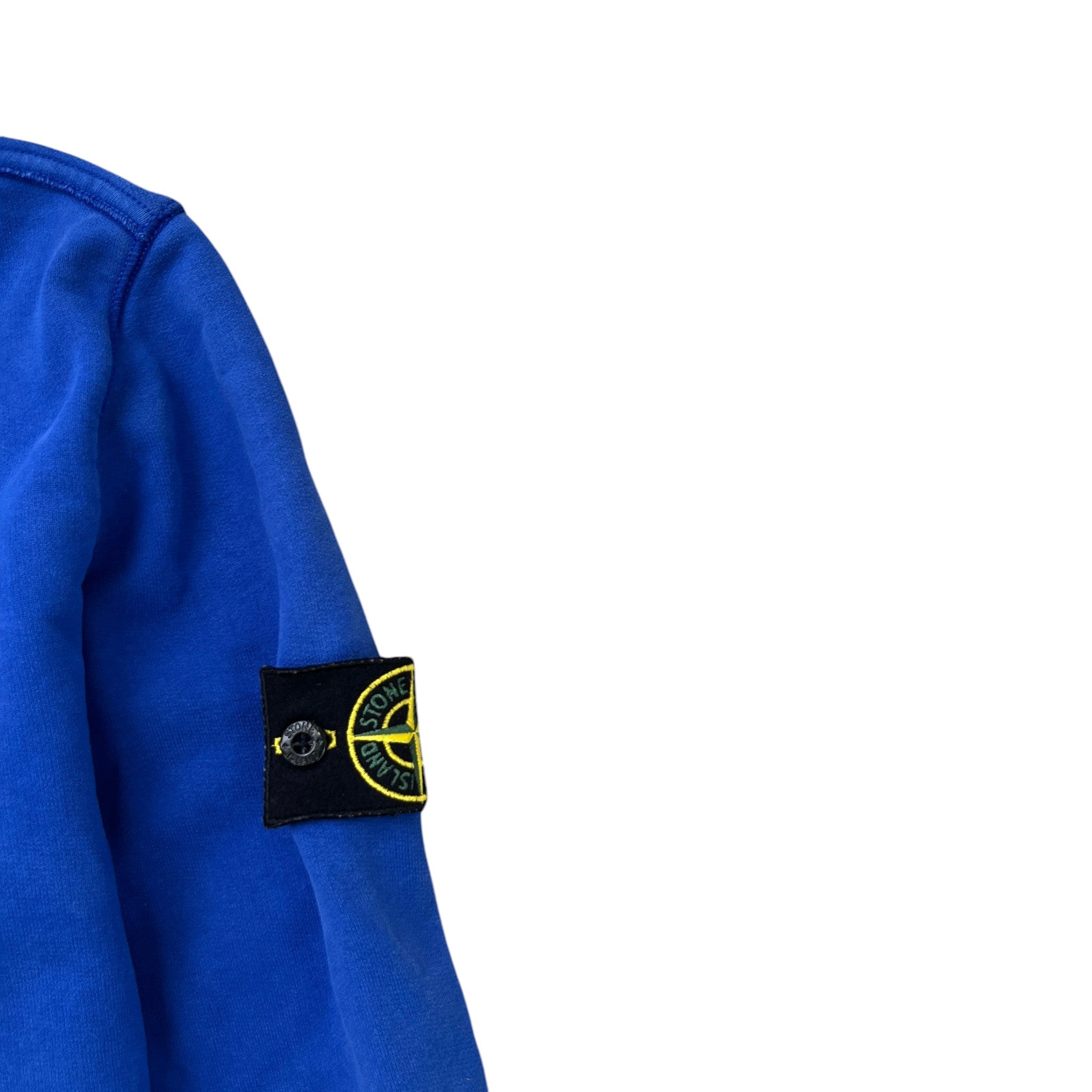 Men's Applique Logo Hoodie Blue Size XXL