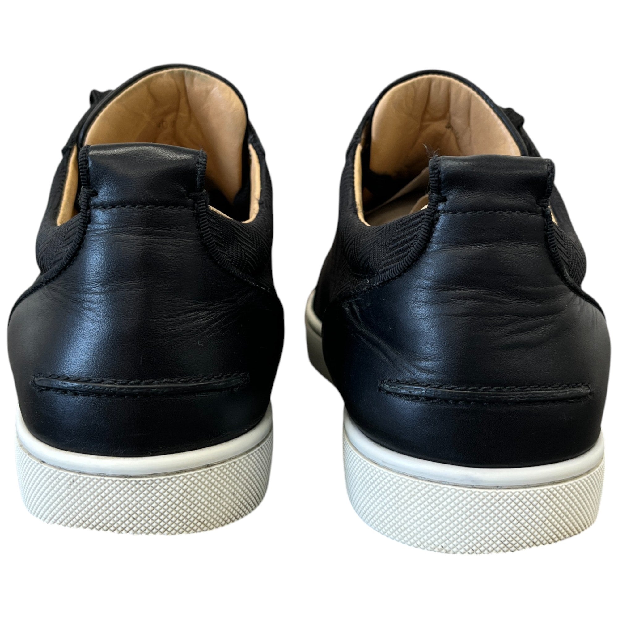 Men's Louis Junior Flat Low Trainers Black Size EU 40.5 / UK 6.5