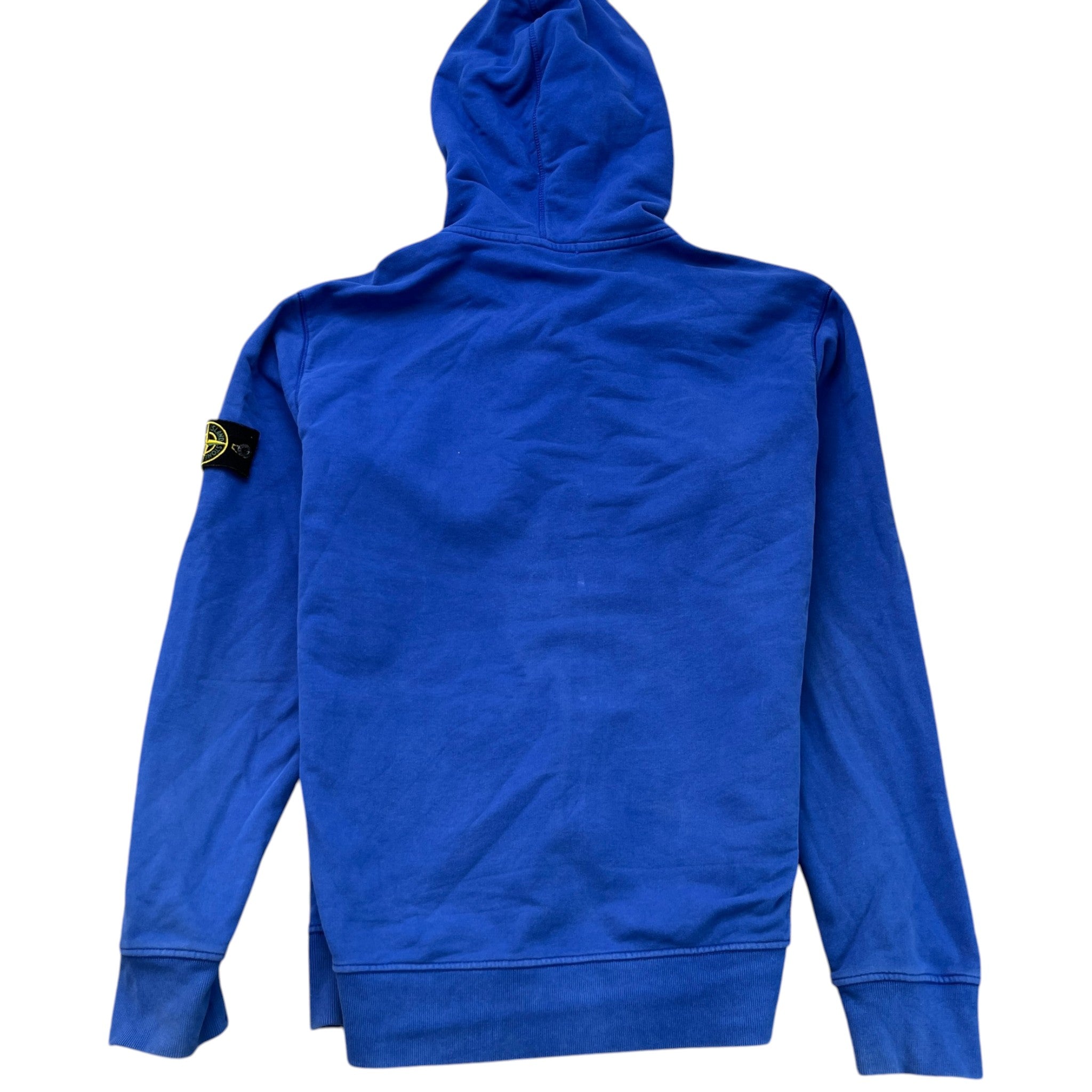 Men's Applique Logo Hoodie Blue Size XXL