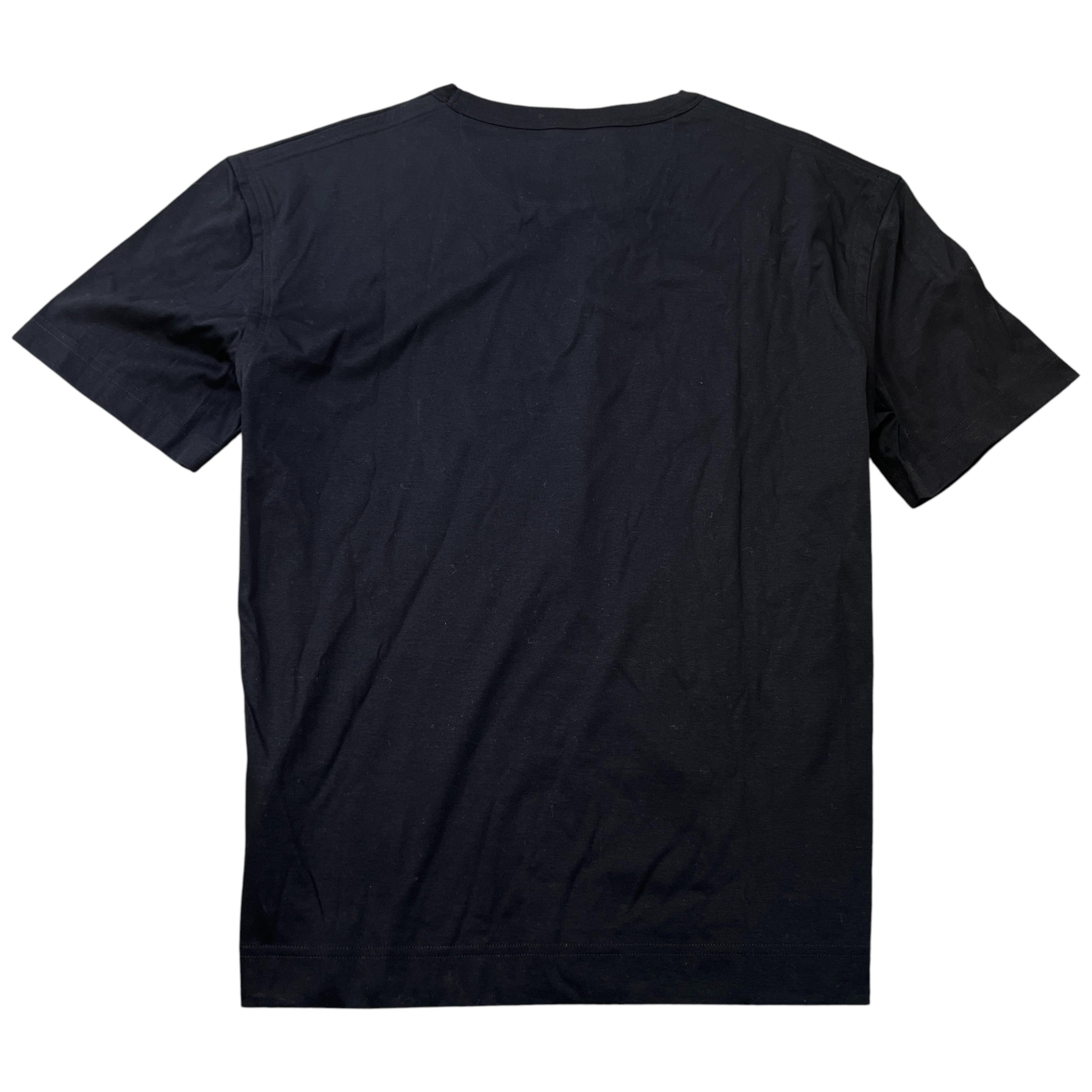 Men's Applique Logo T-Shirt Black Size XXL