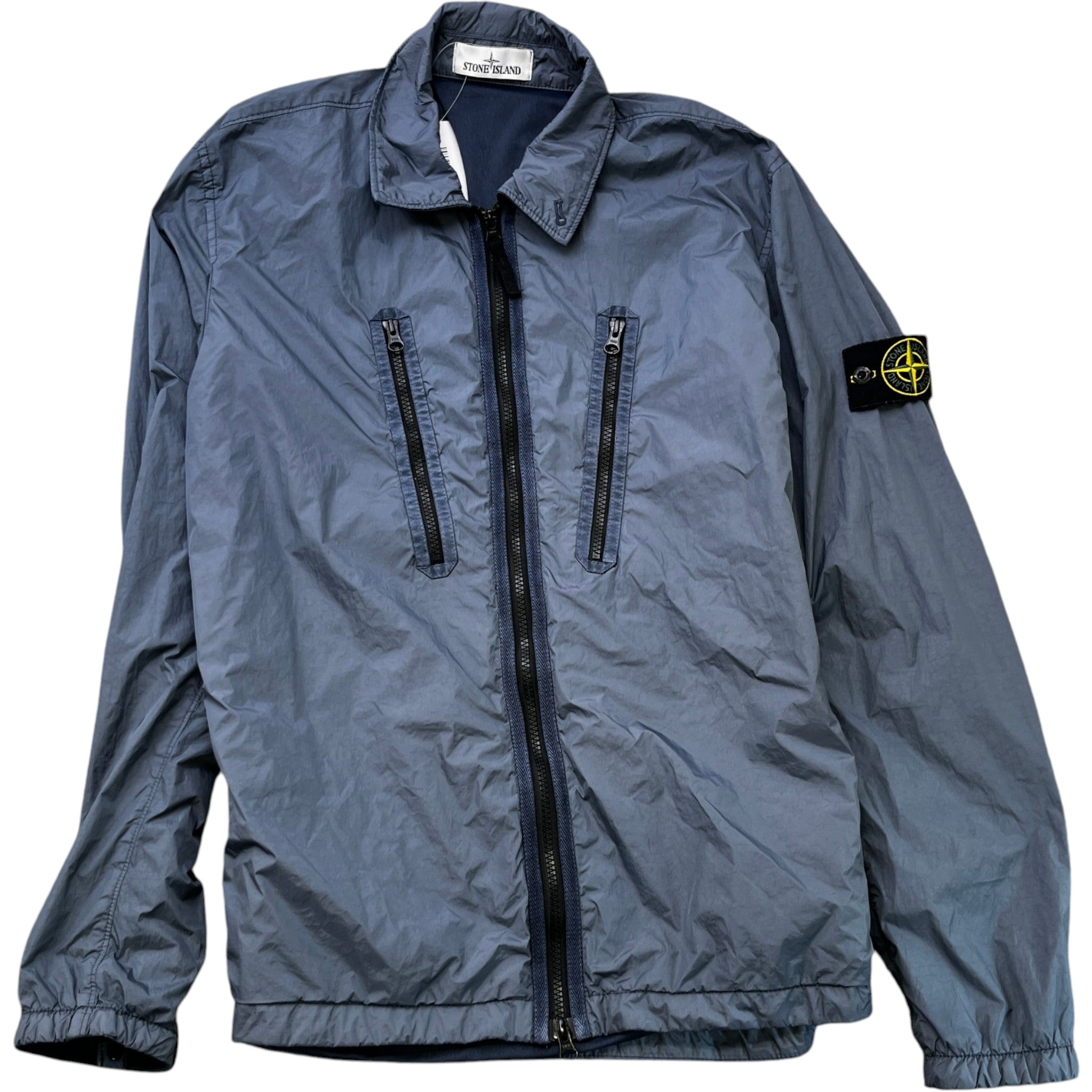 Men's Nylon Metal Jacket Grey Size L