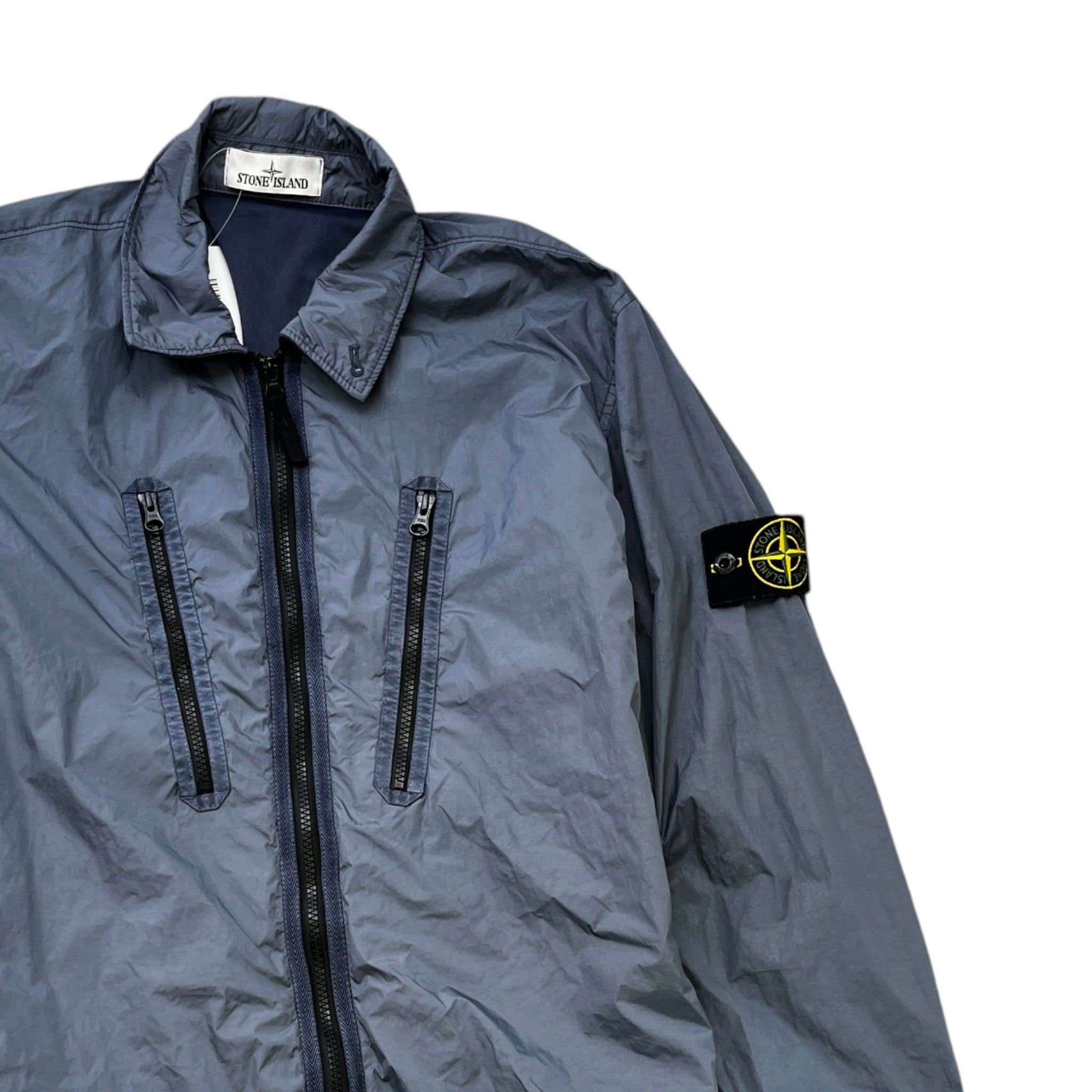 Men's Nylon Metal Jacket Grey Size L