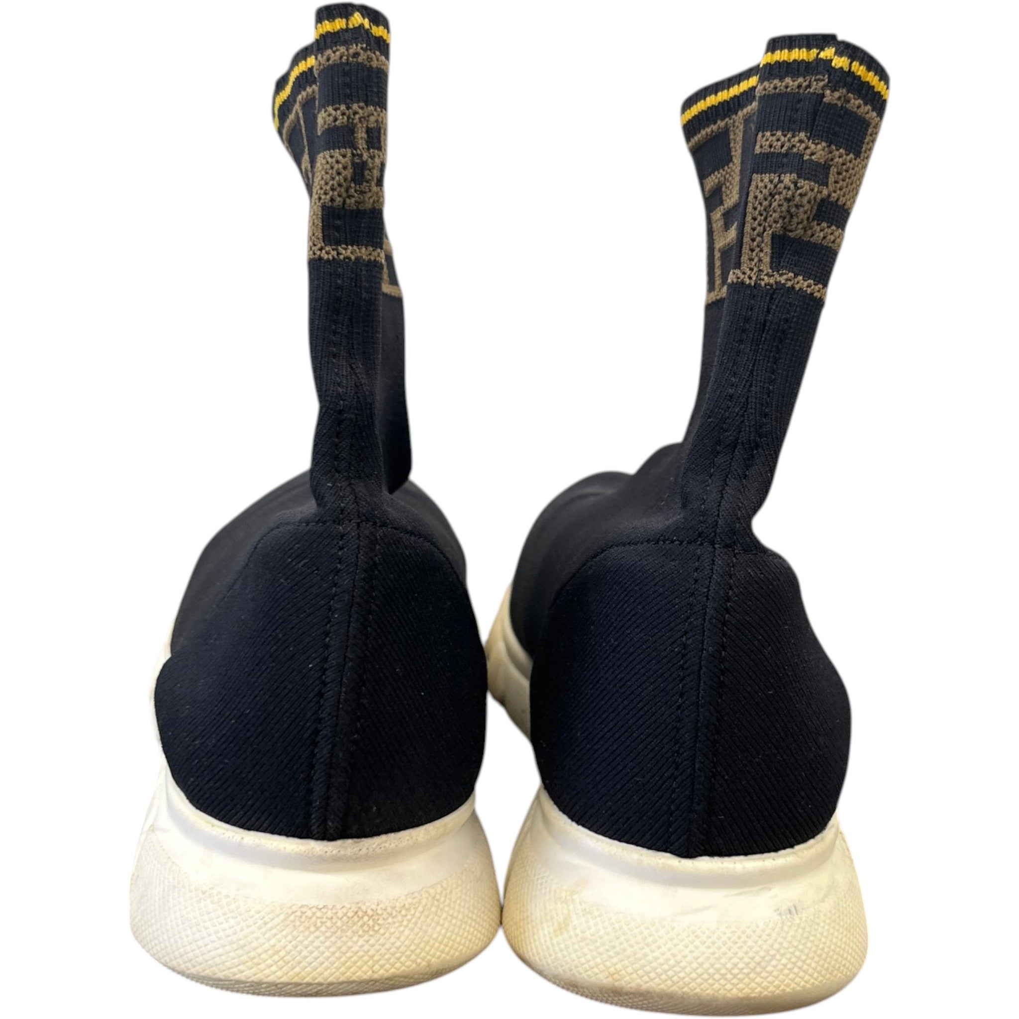Women's Ff Monogram Sock High Trainers Black Size EU 36 / UK 3
