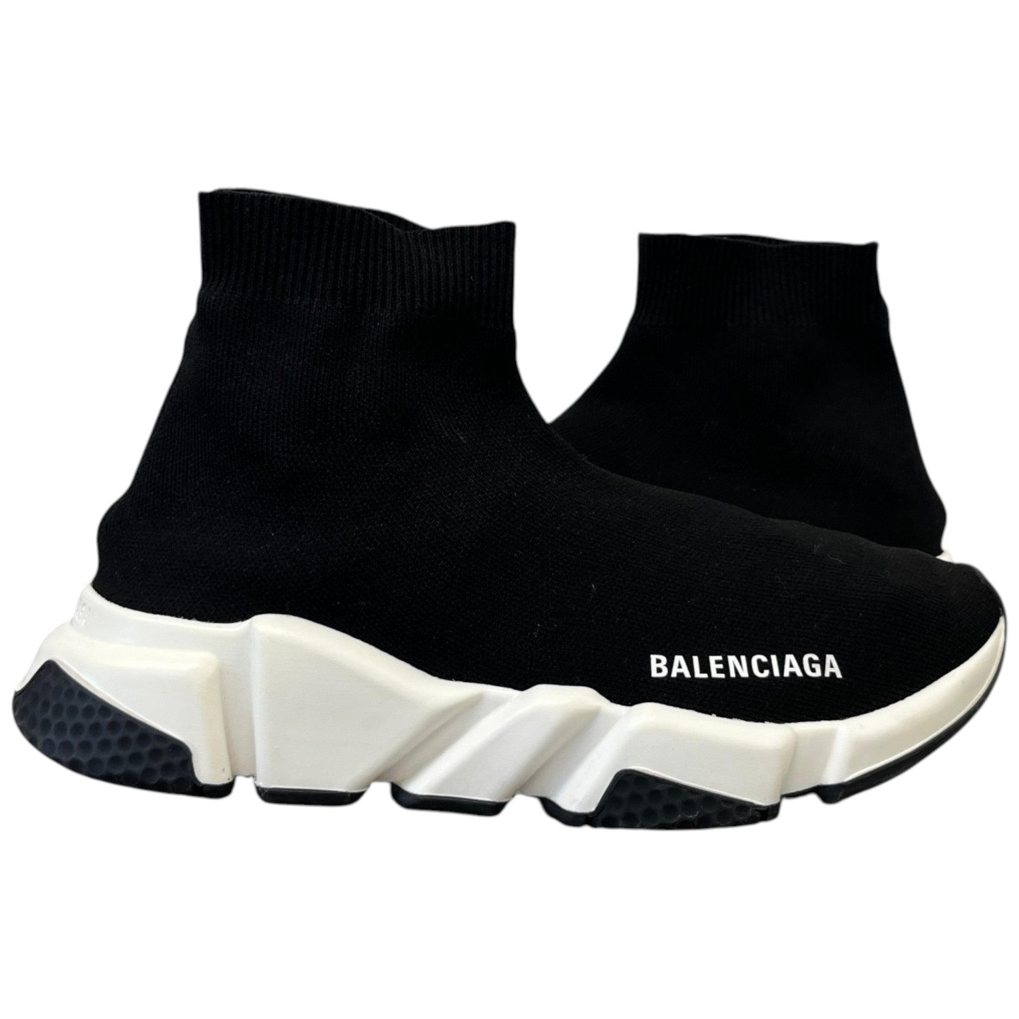 Women's Sock Runners High Trainers Black Size EU 38 / UK 5