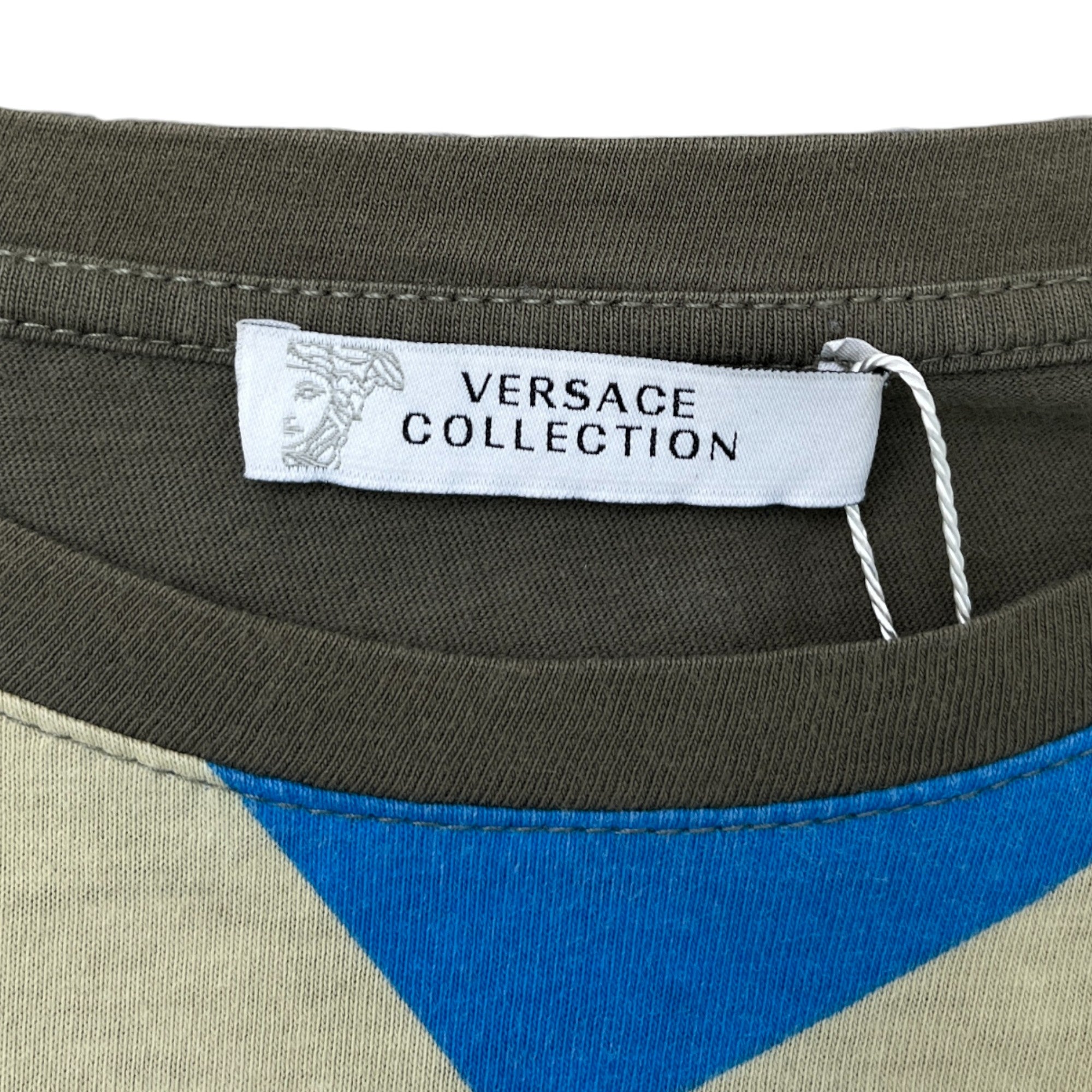 Men's Medusa Logo T-Shirt Green Size M