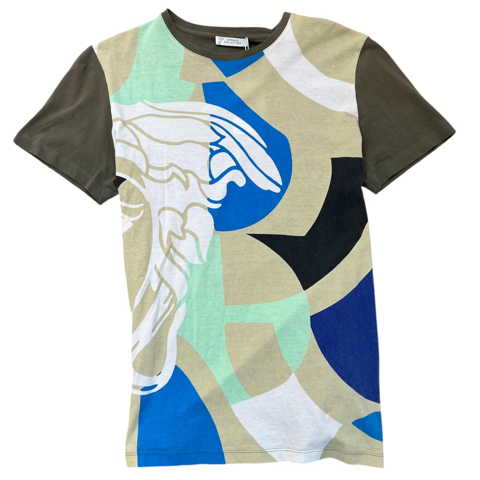 Men's Medusa Logo T-Shirt Green Size M