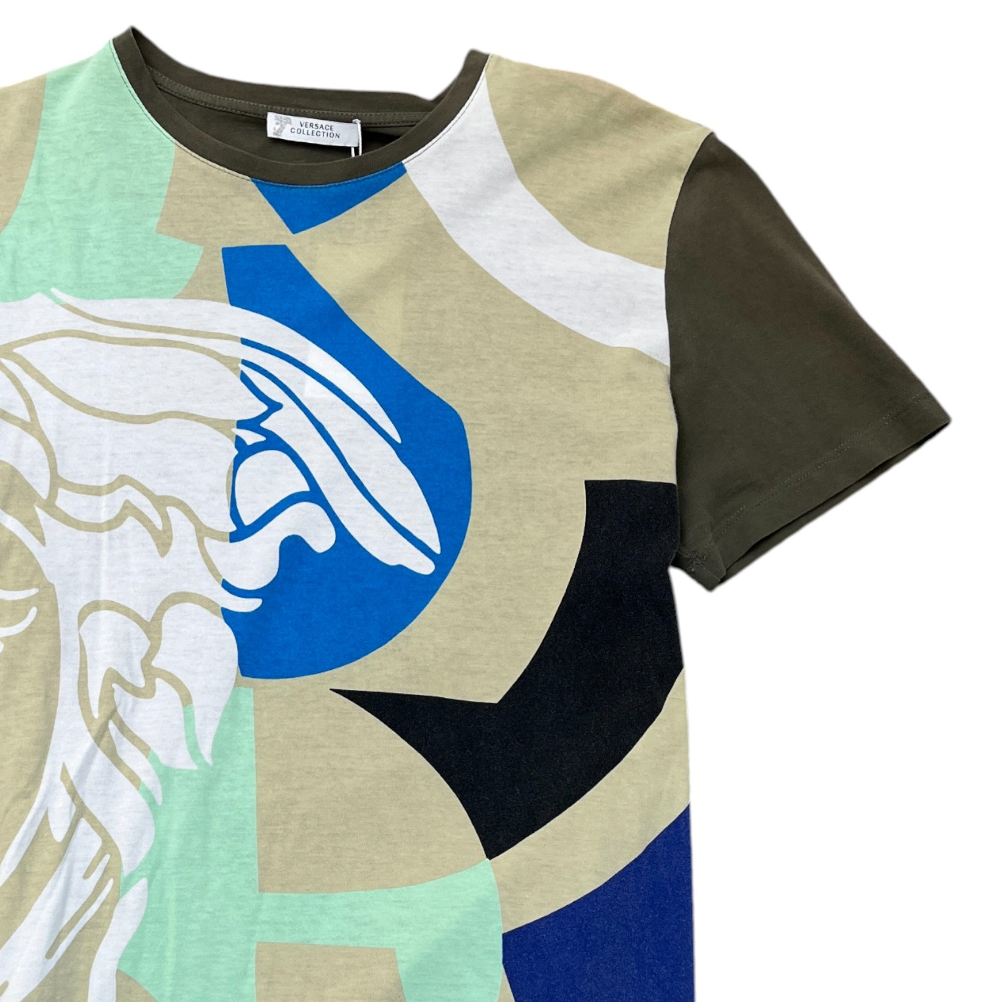 Men's Medusa Logo T-Shirt Green Size M