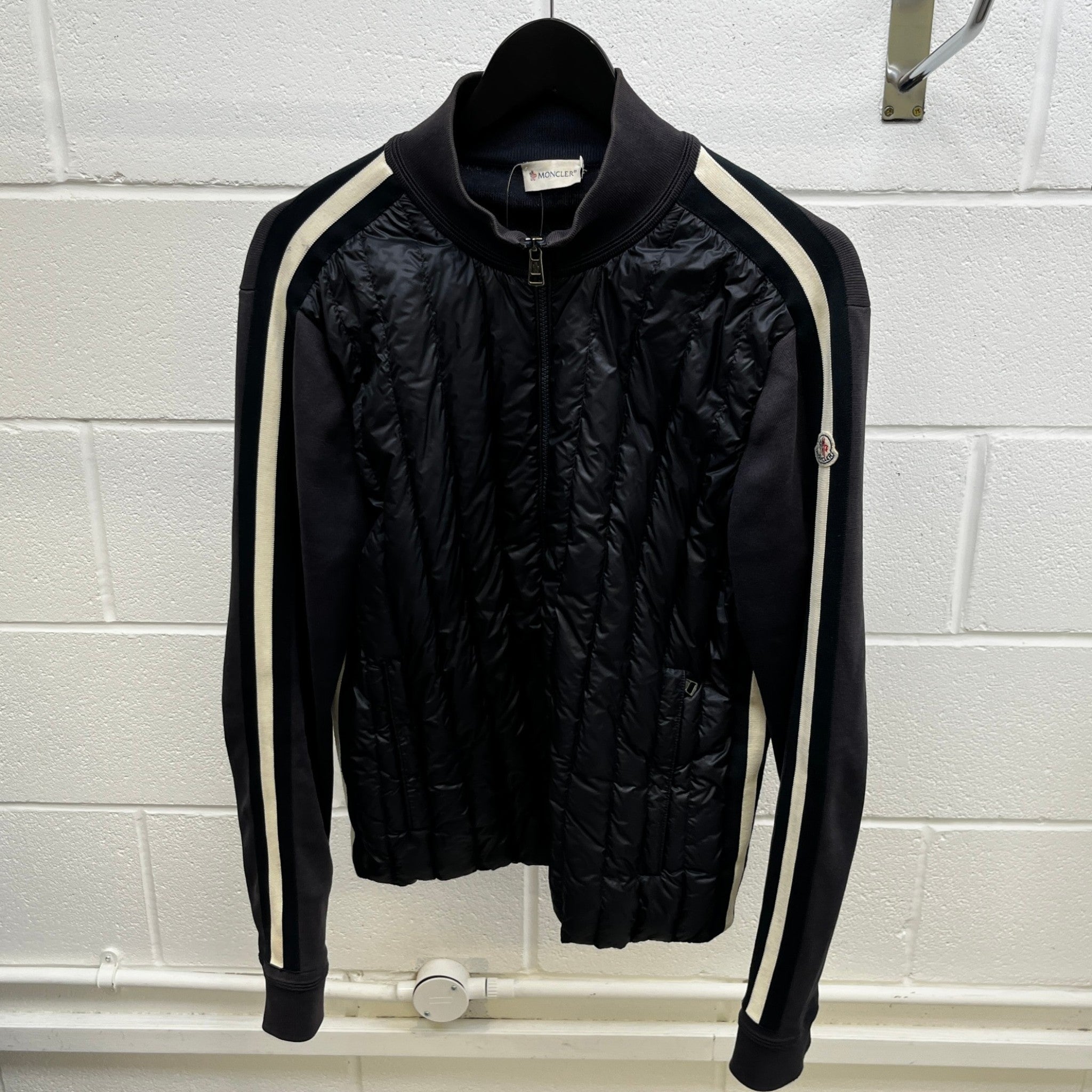 Men's Maglia Tricot Cardigan Jacket Black Size M