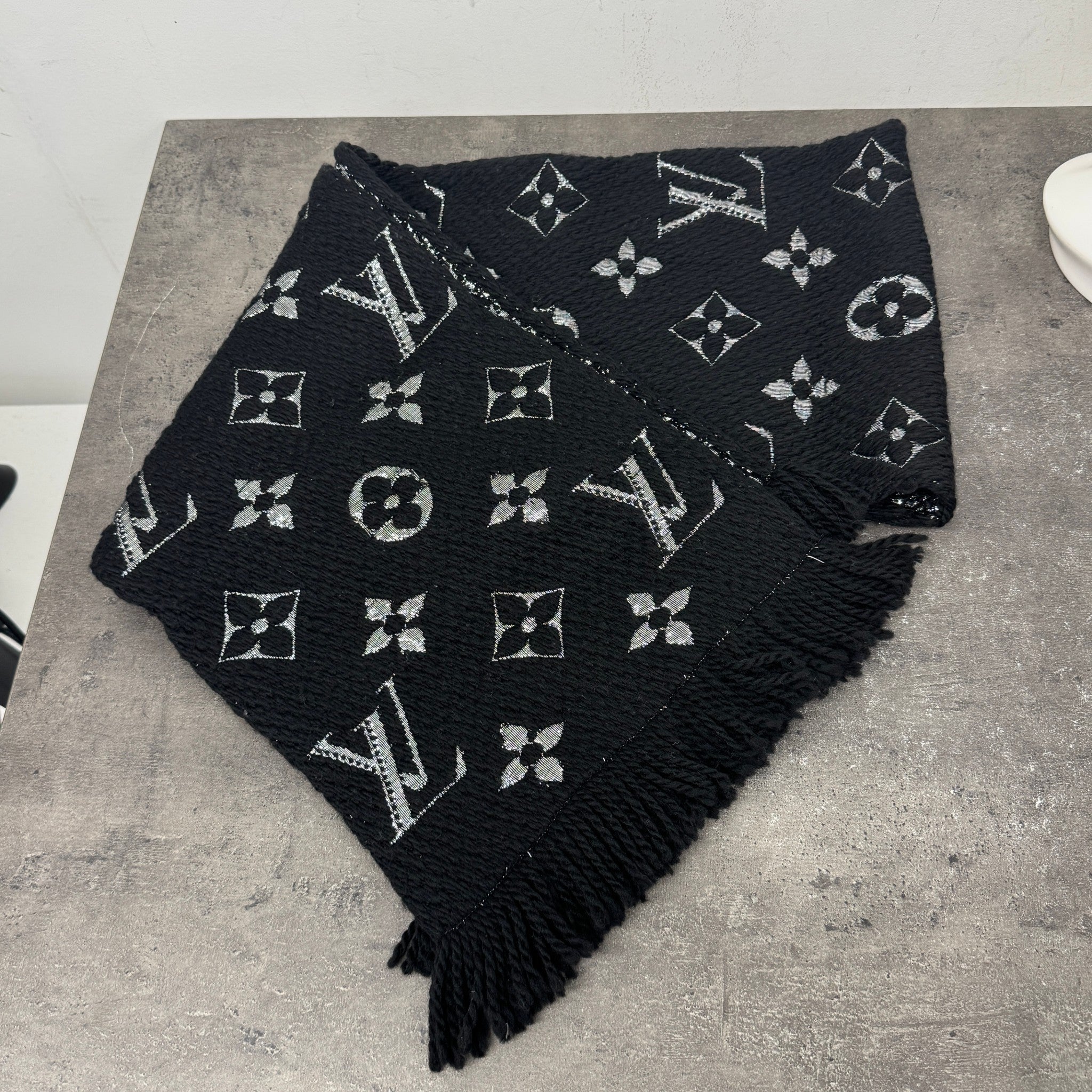 Women's Logomania Scarf Black