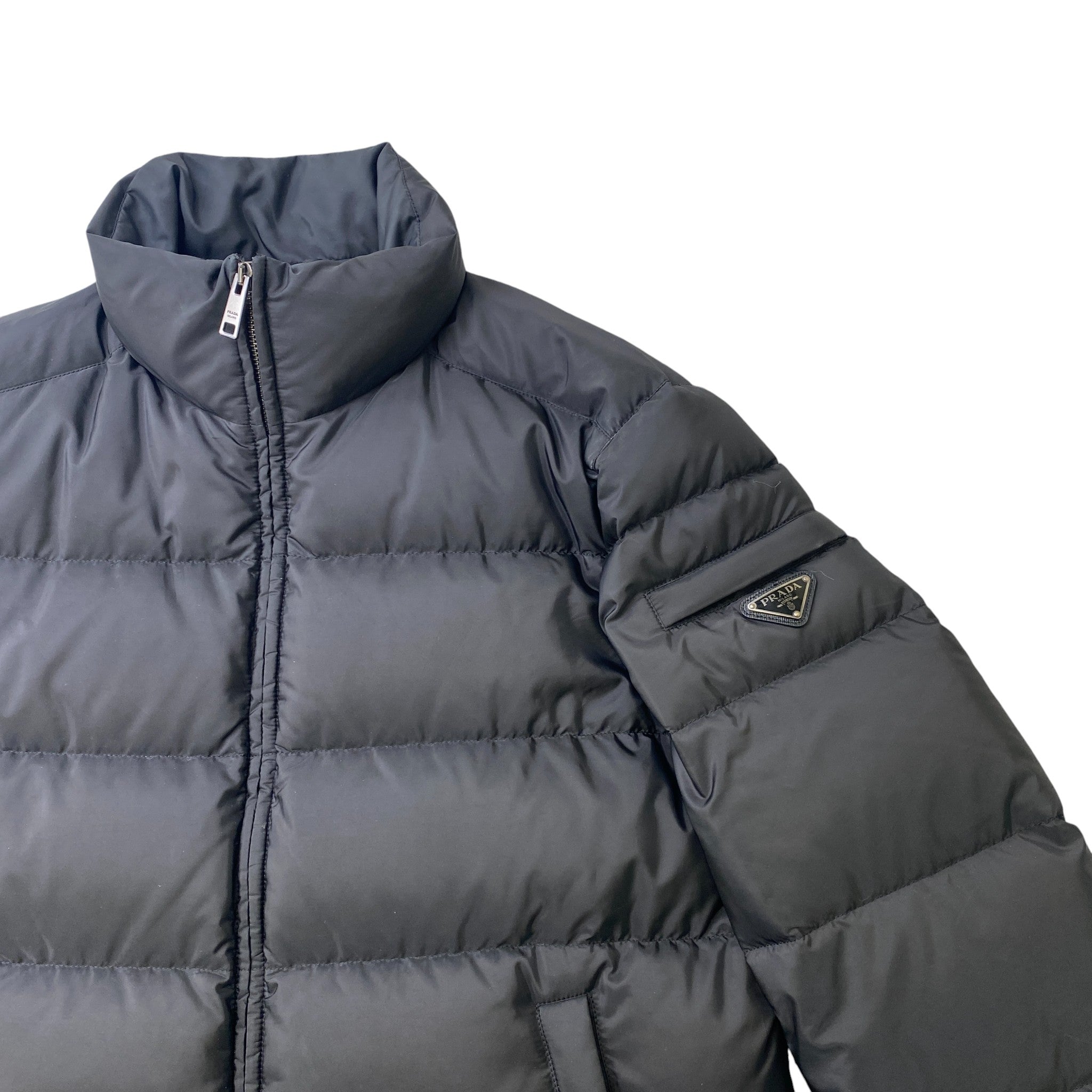 Men's Plaque Logo Down Jacket Black Size IT 50 / L