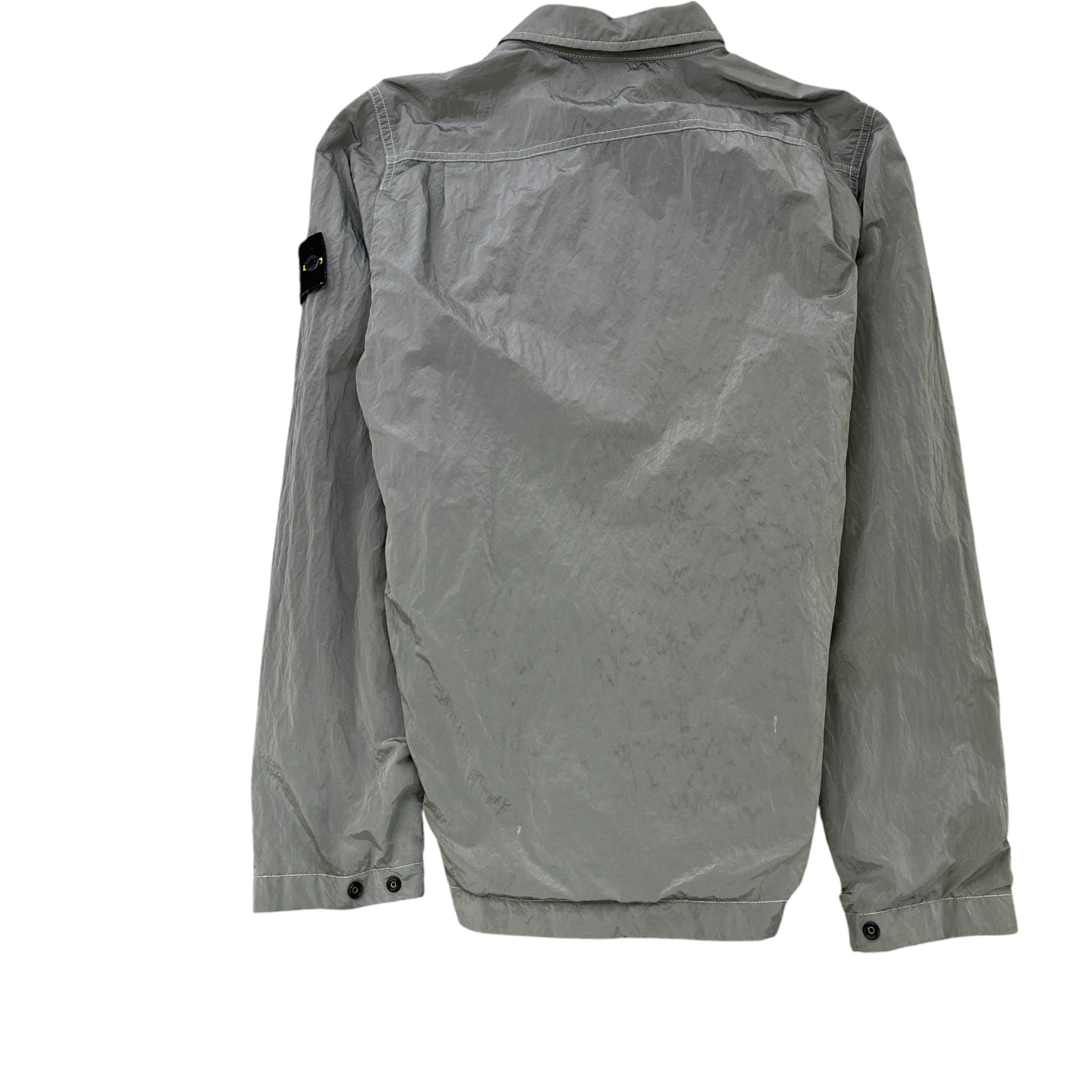 Men's Applique Logo OverShirt Grey Size S