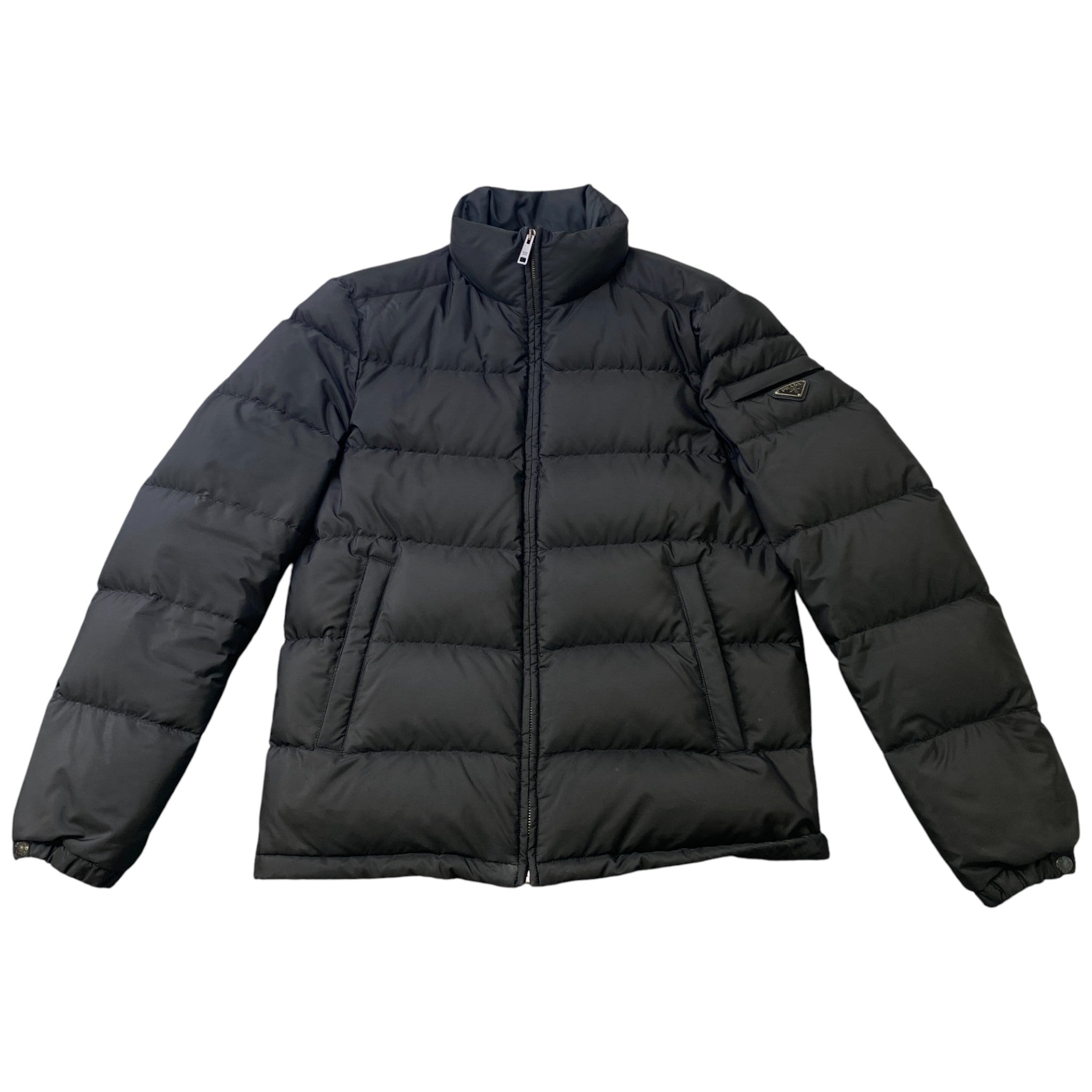 Men's Plaque Logo Down Jacket Black Size IT 50 / L