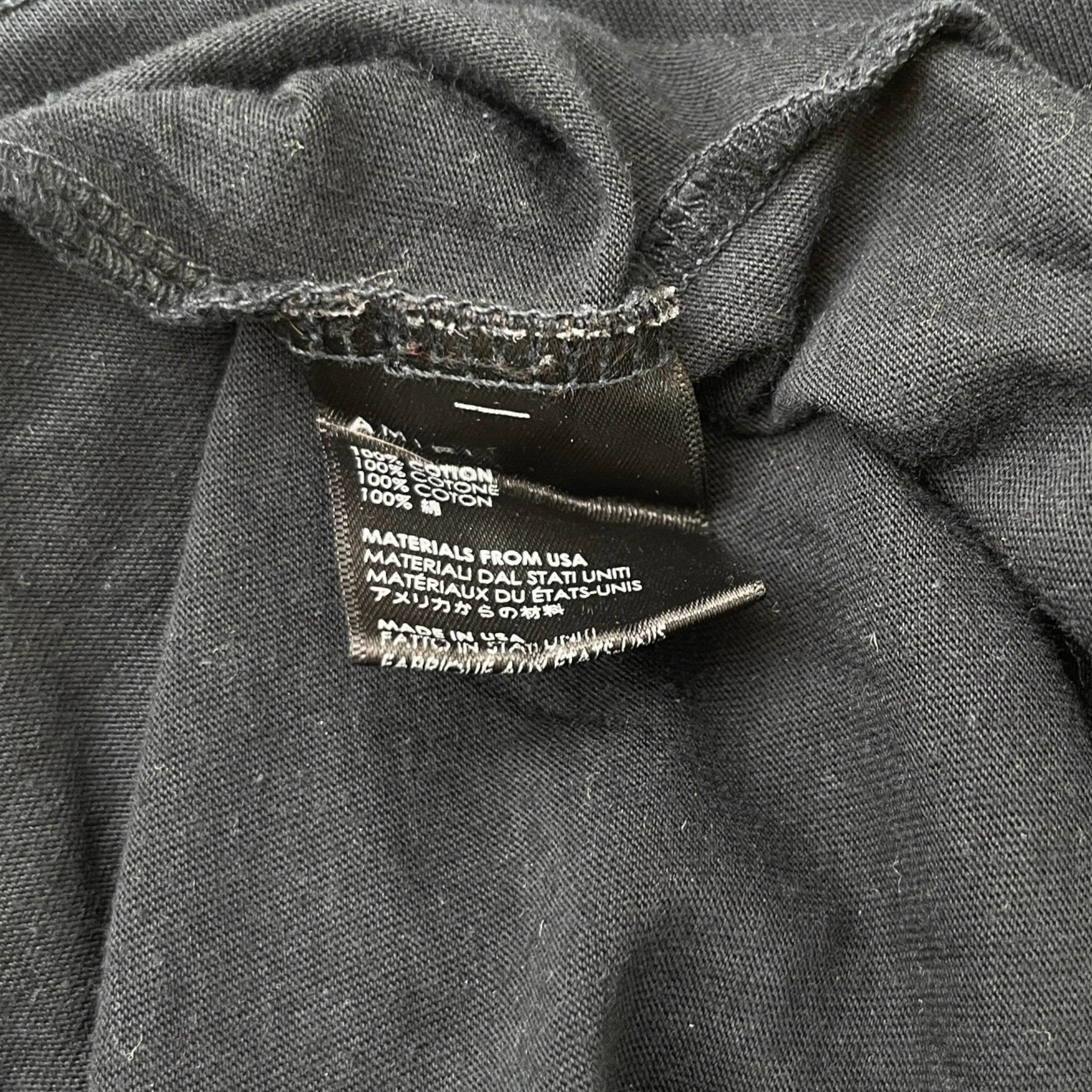 Men's Logo Print T-Shirt Black Size S