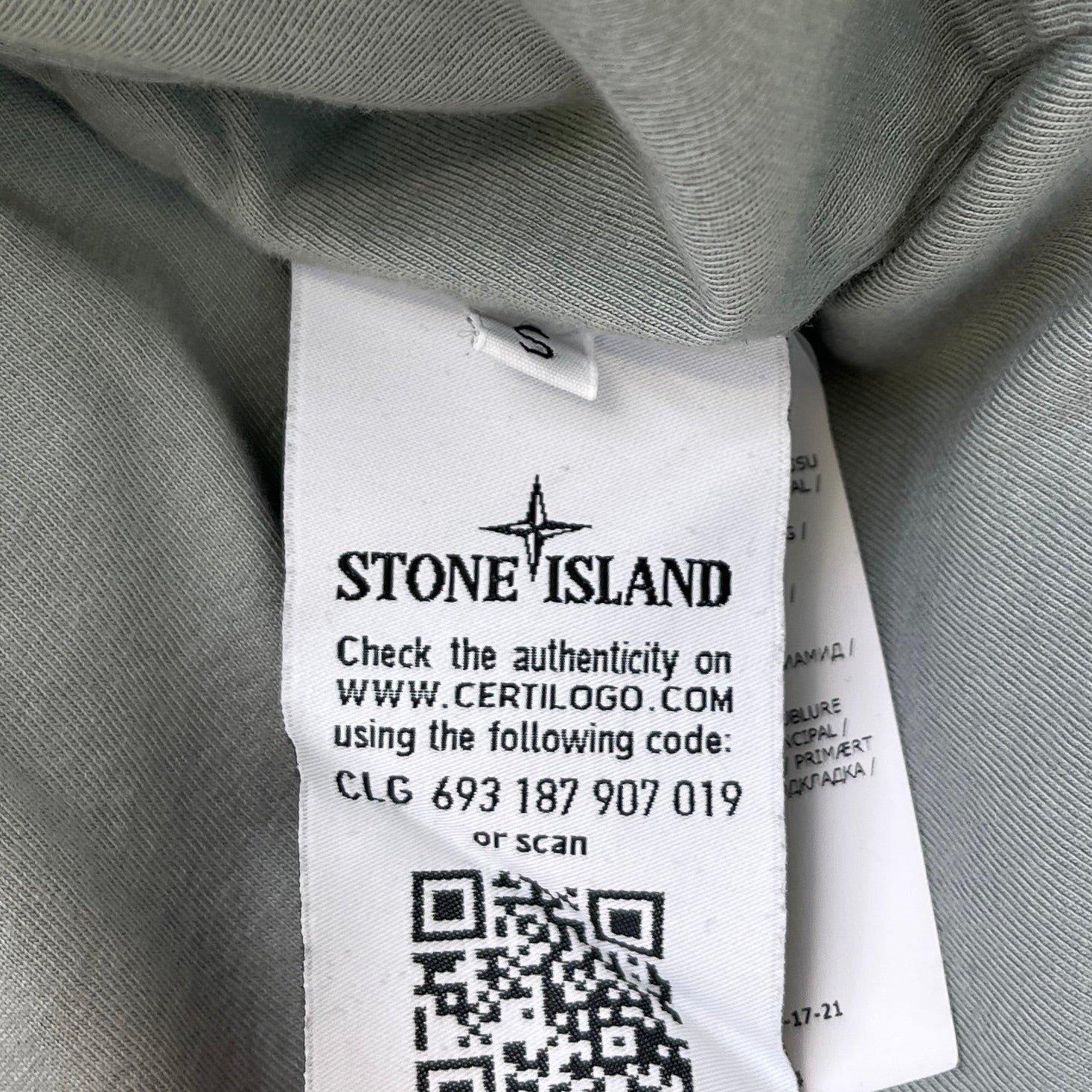 Men's Applique Logo OverShirt Grey Size S