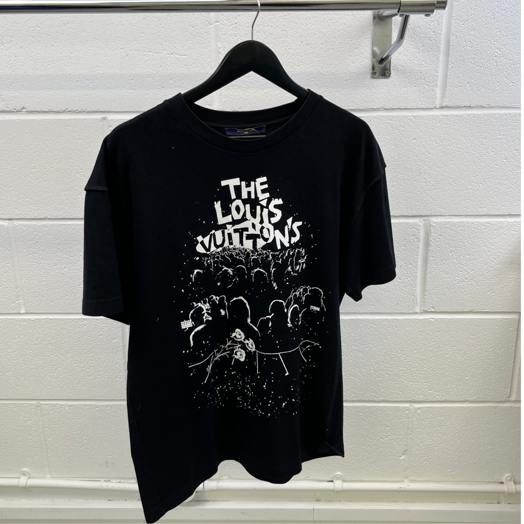 Men's Concert Print T-Shirt Black Size M