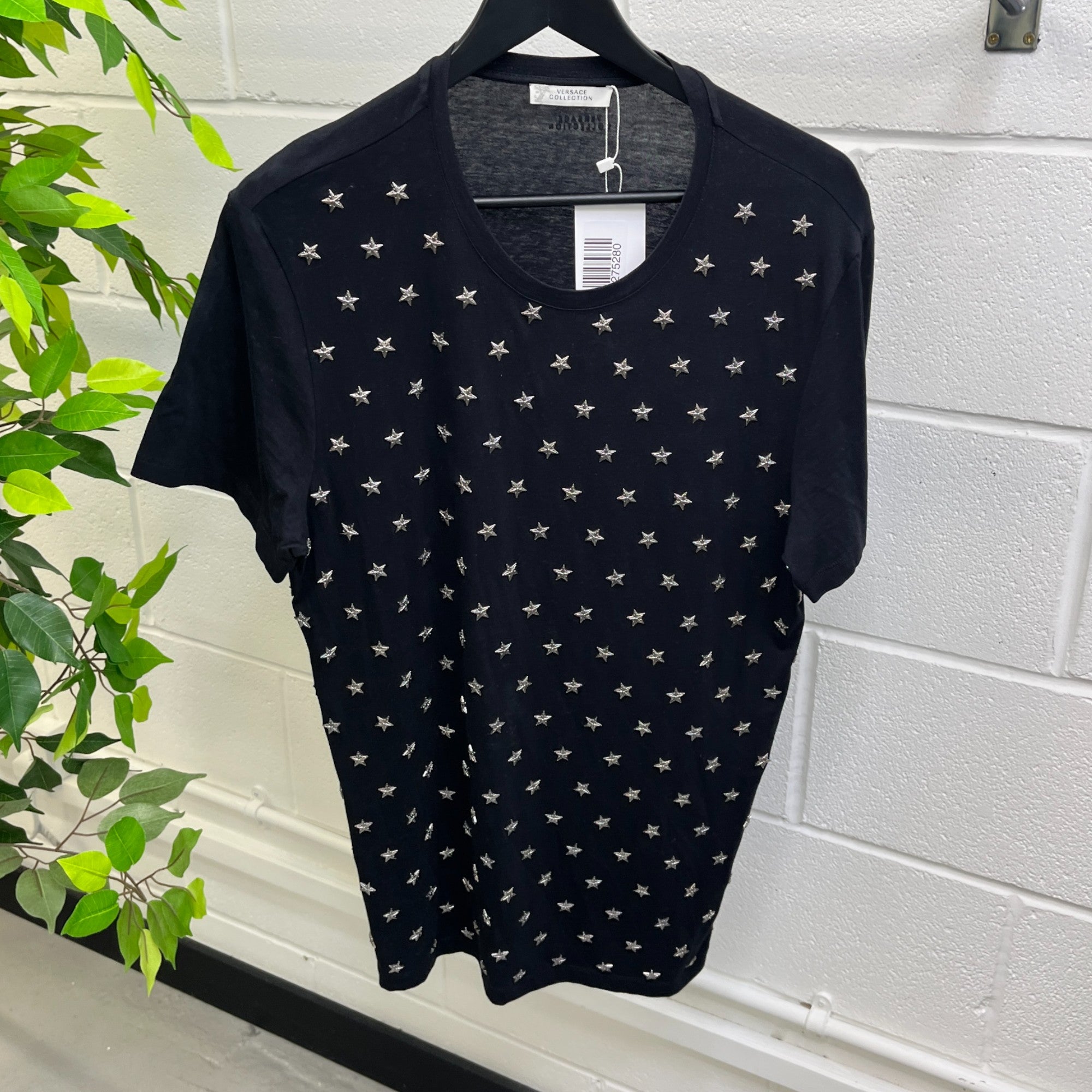 Men's Star T-Shirt Black Size M