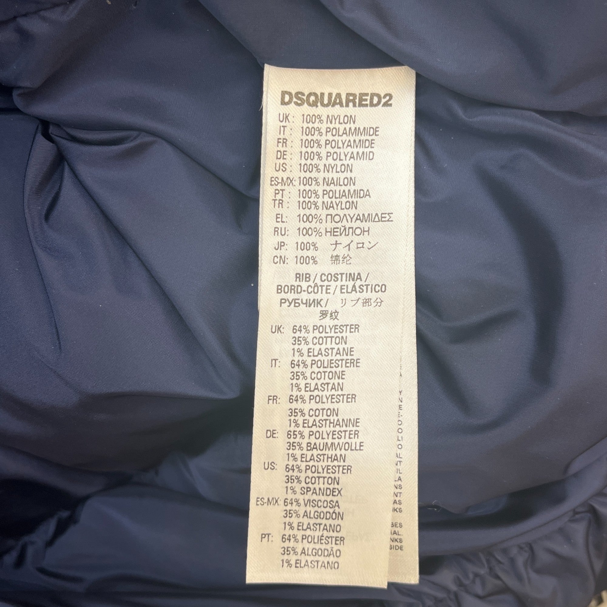 Men's Logo Down Jacket Navy Size Age 16