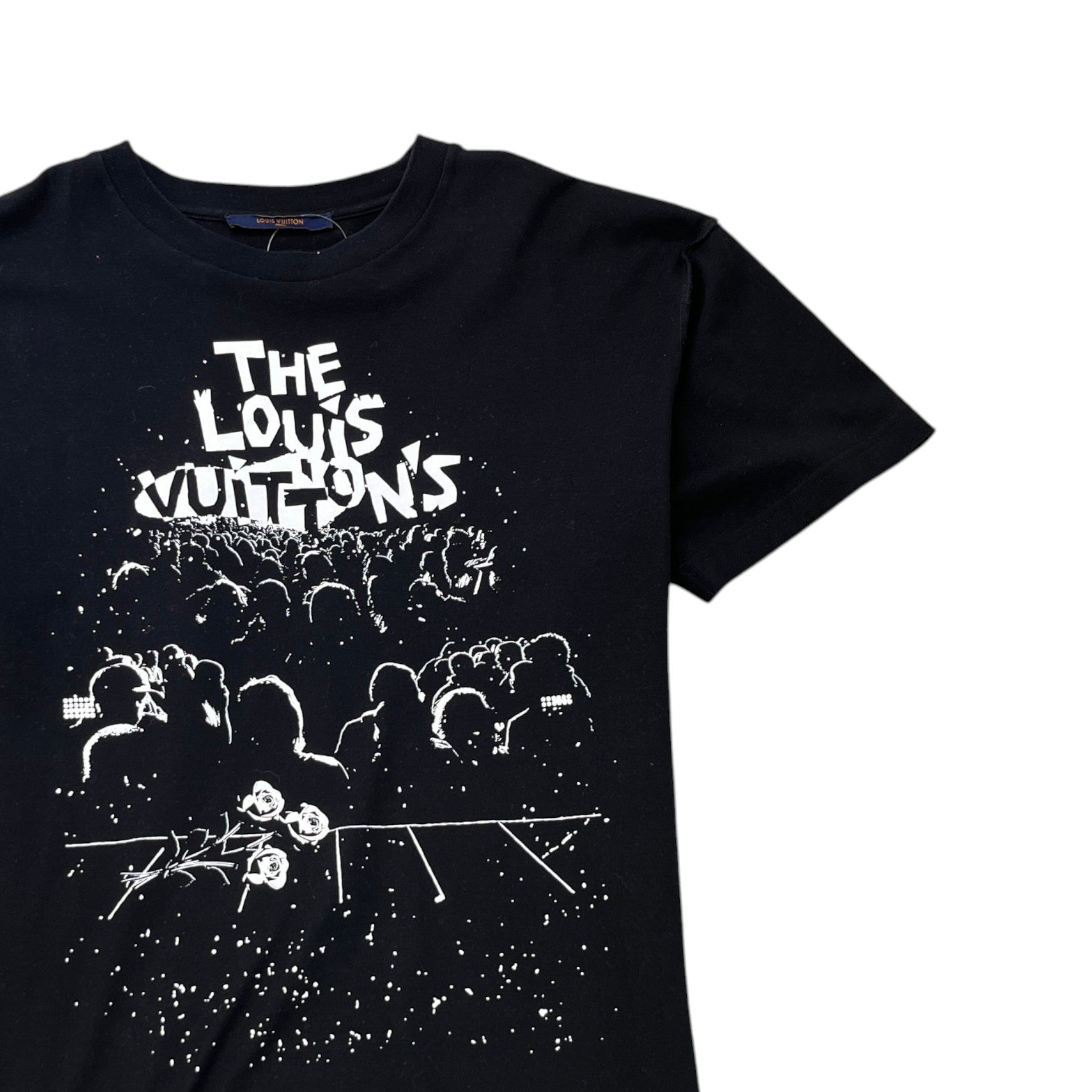 Men's Concert Print T-Shirt Black Size M