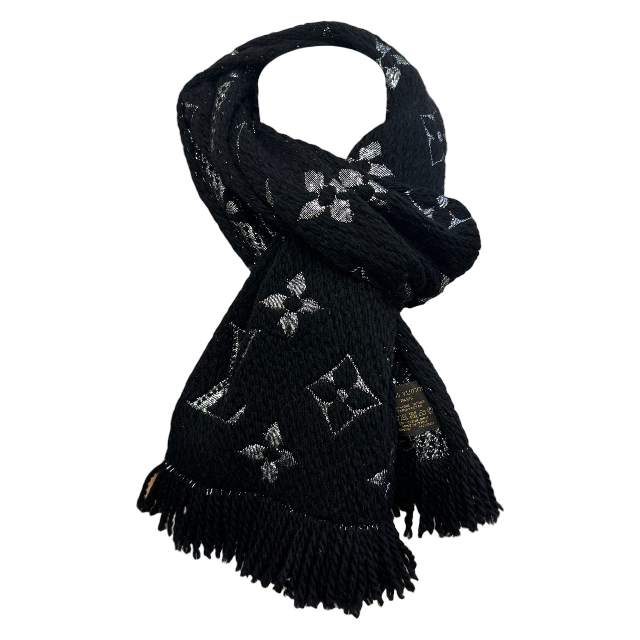 Women's Logomania Scarf Black