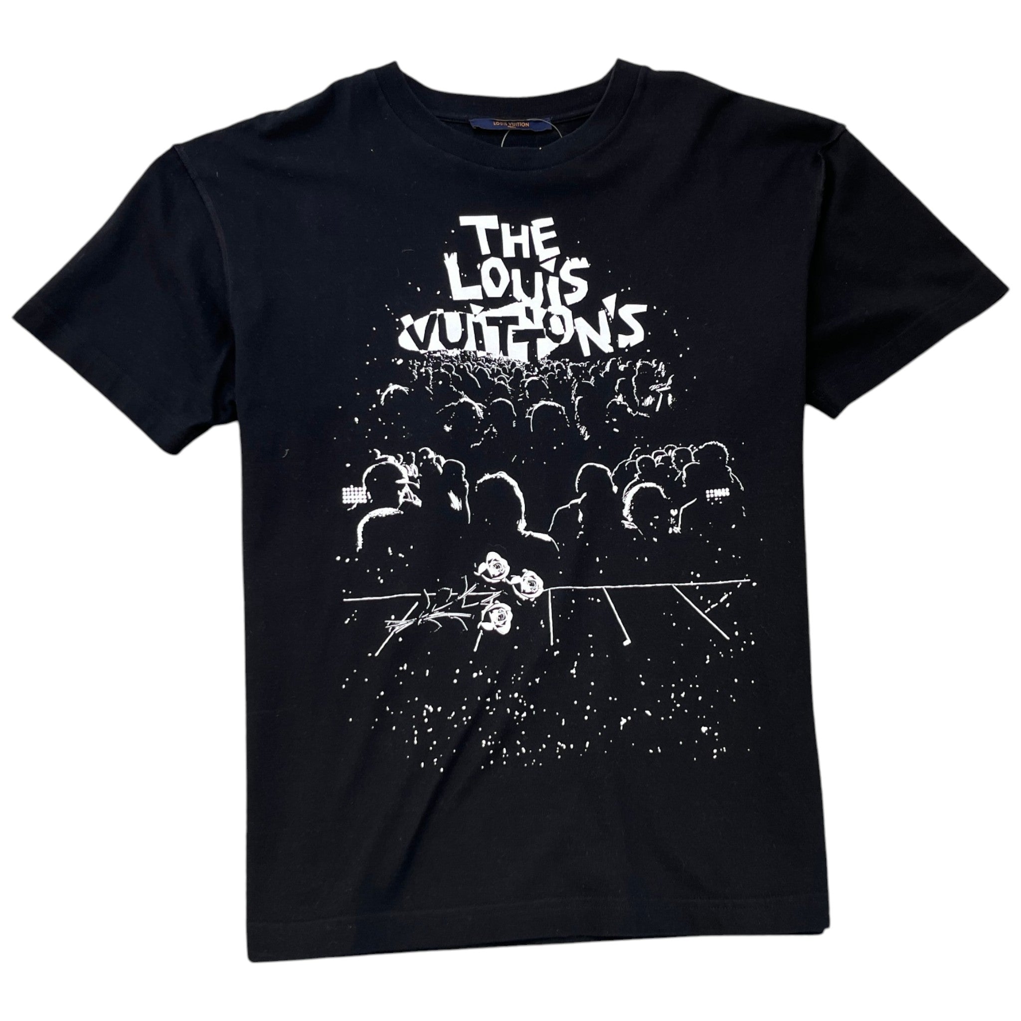 Men's Concert Print T-Shirt Black Size M