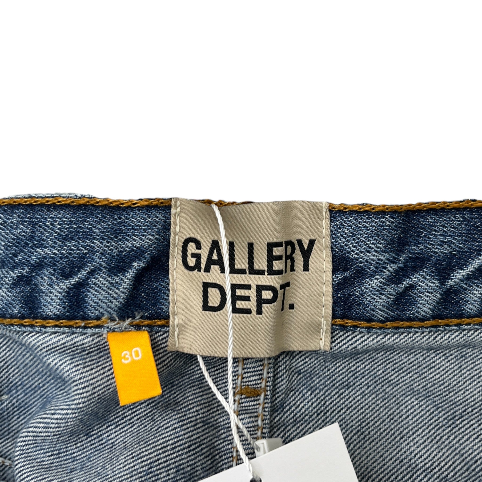 Men's Patch Logo Jeans Blue Size Waist 30"