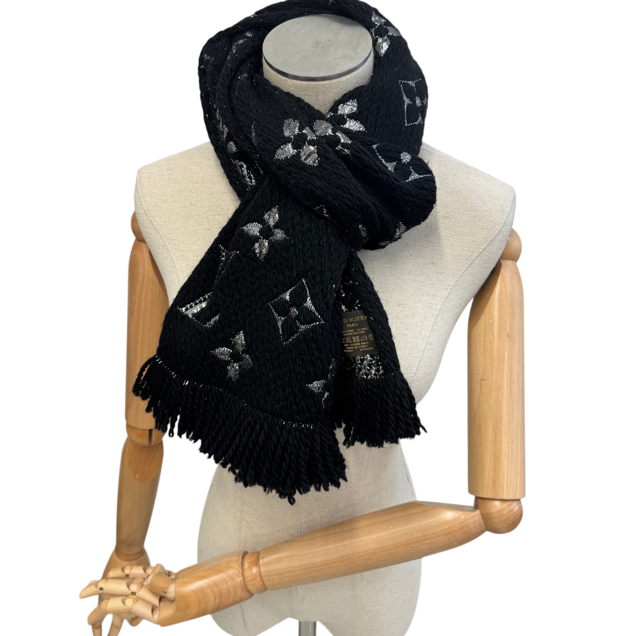 Women's Logomania Scarf Black