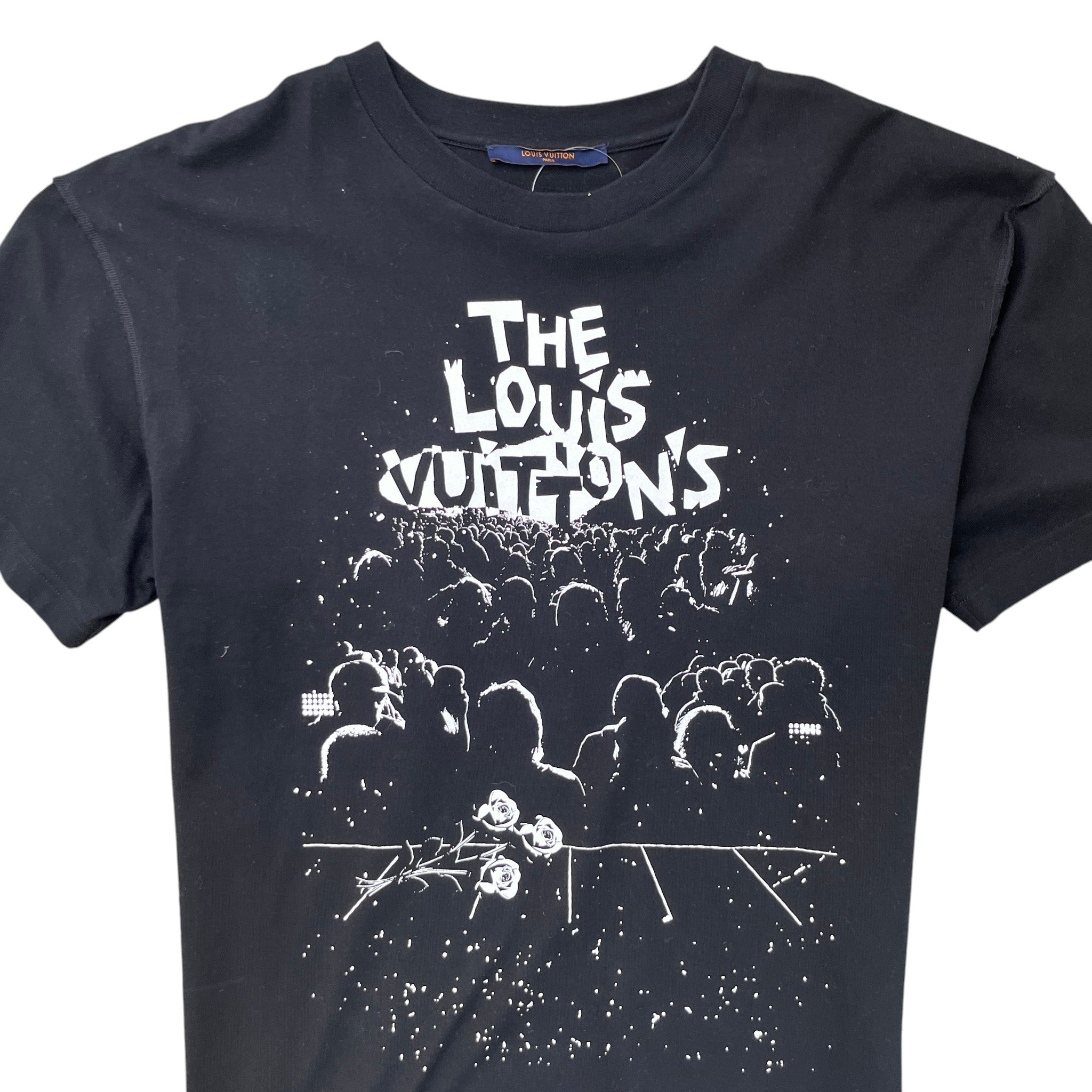 Men's Concert Print T-Shirt Black Size M