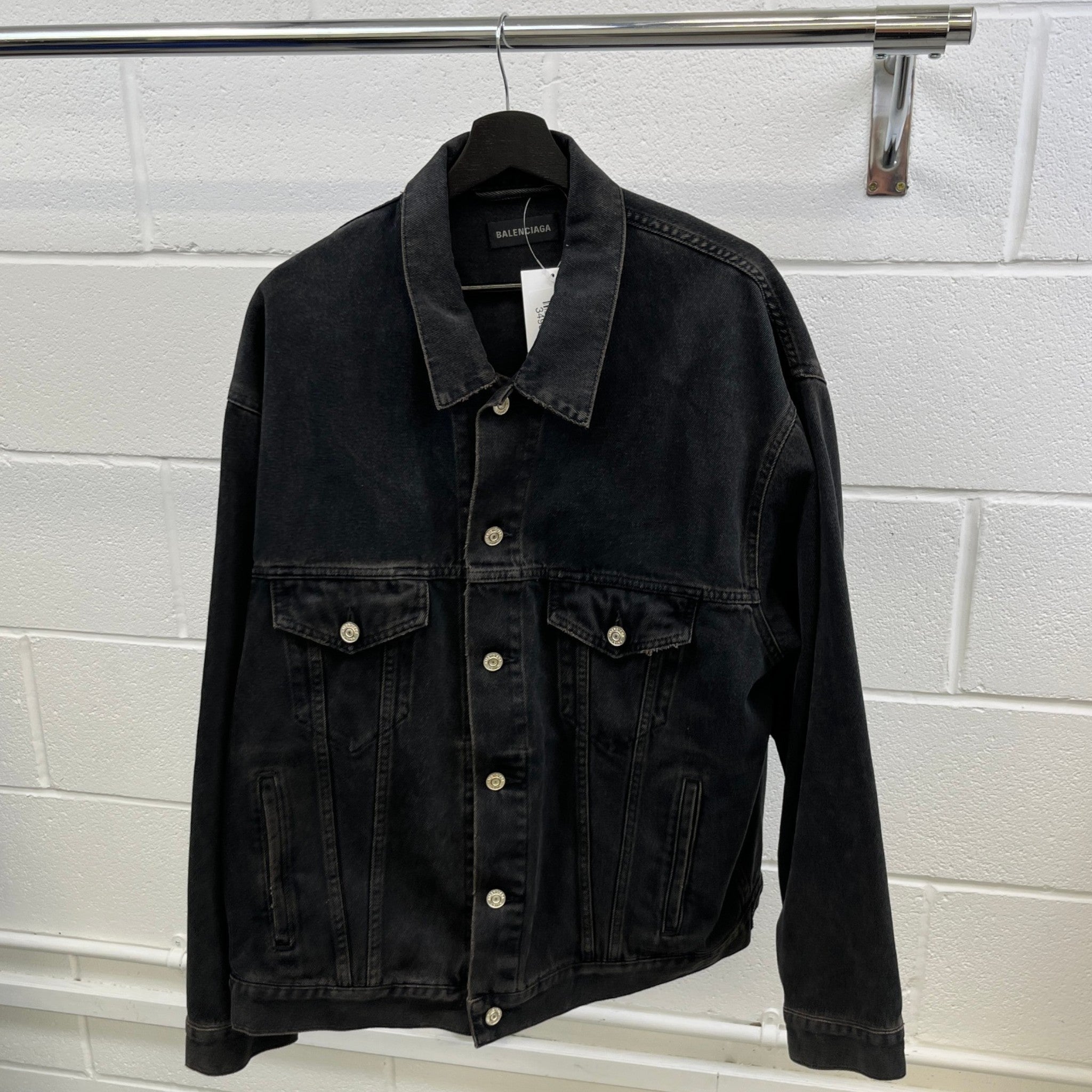 Men's Bb Spray Paint Jacket Black Size XS