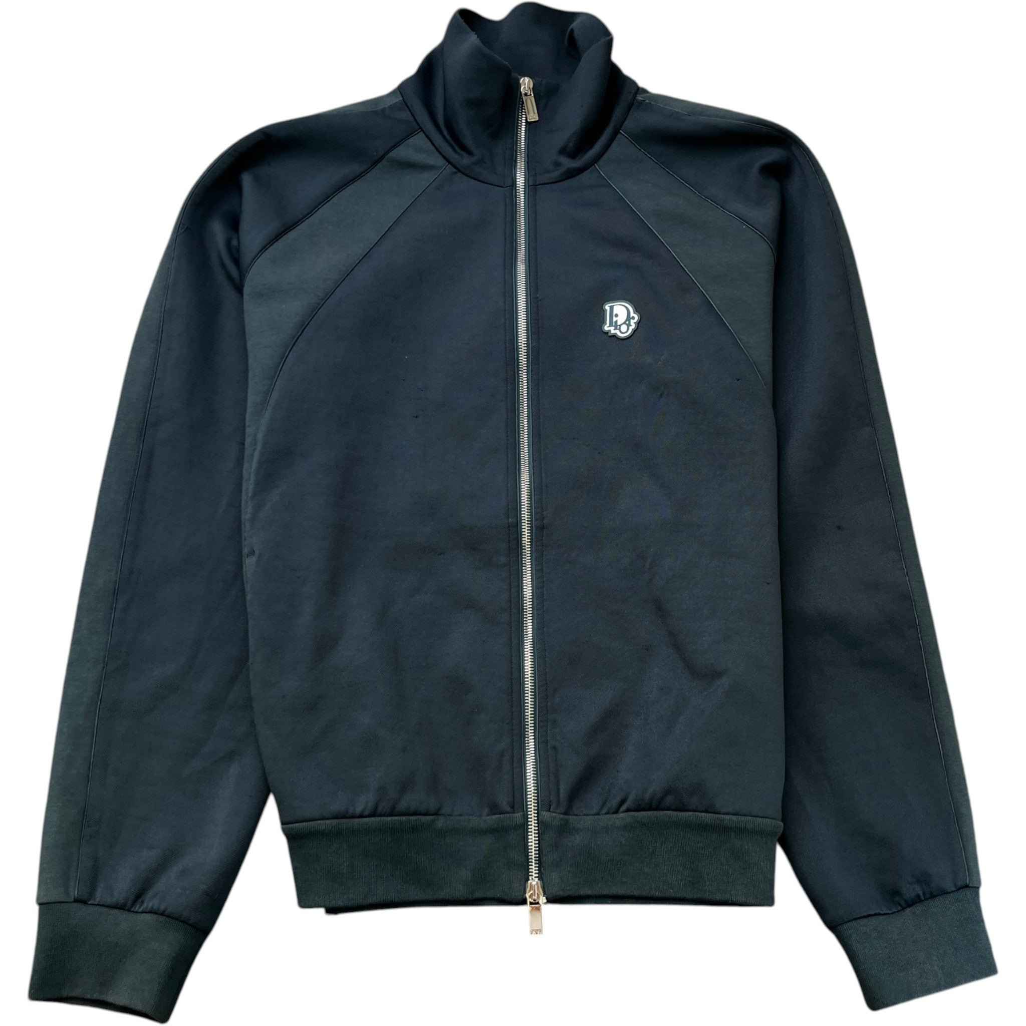 Men's Zip Up Track Jacket Green Size XL