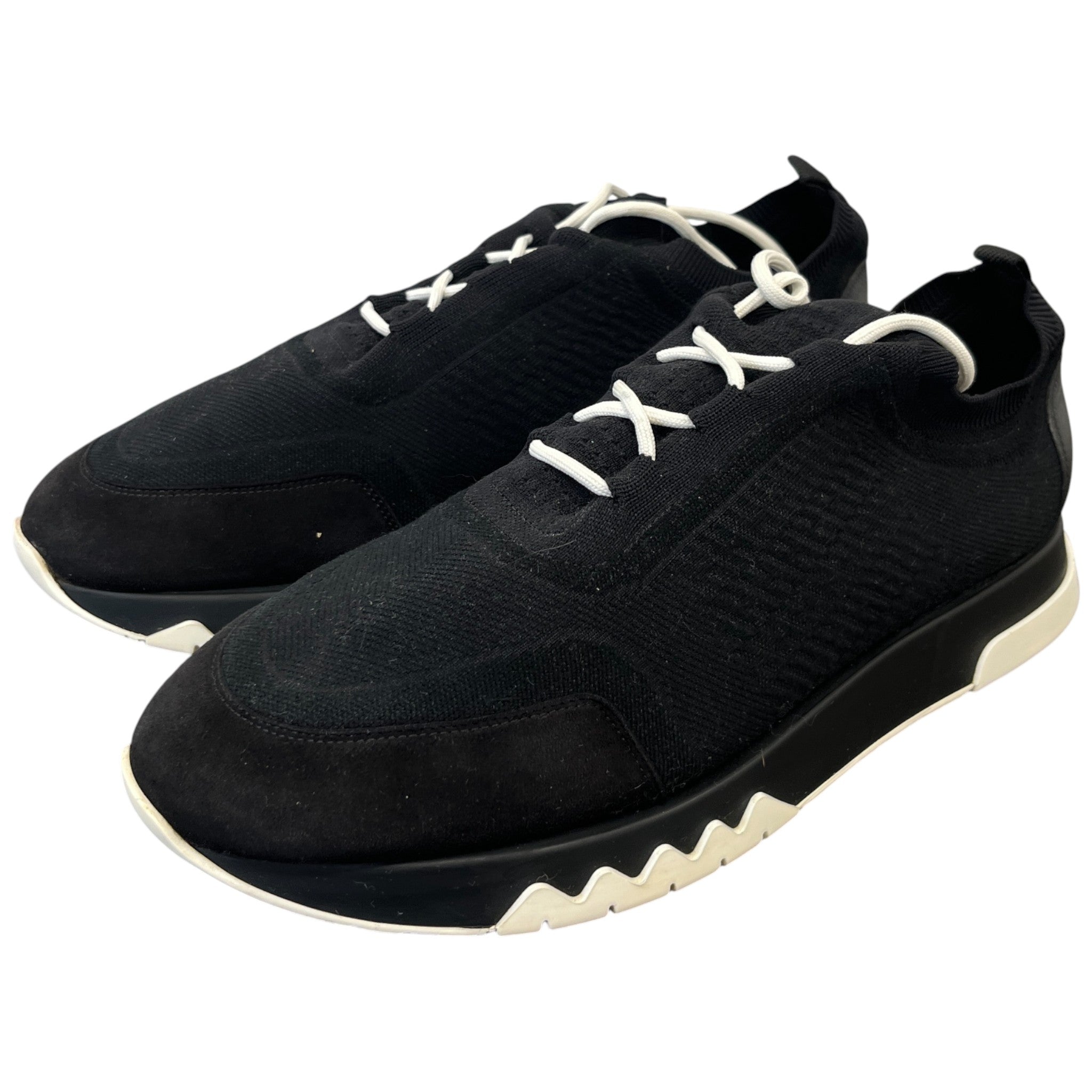 Men's Knit Addict Low Trainers Black Size EU 44 / UK 10