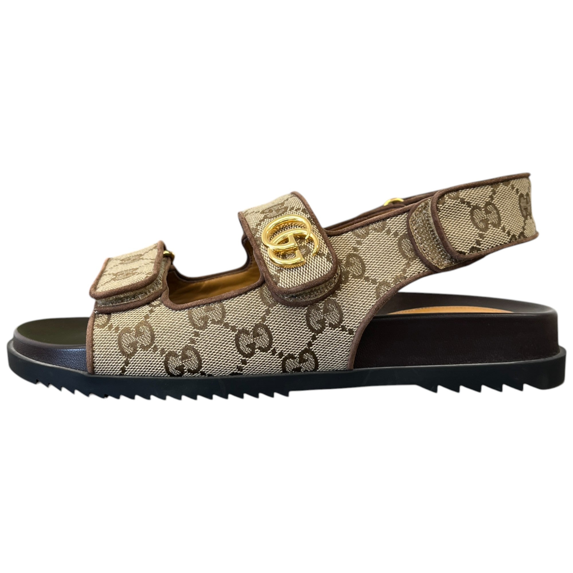Women's Gg Supreme Double Strap Sandals Brown Size EU 38.5 / UK 5.5