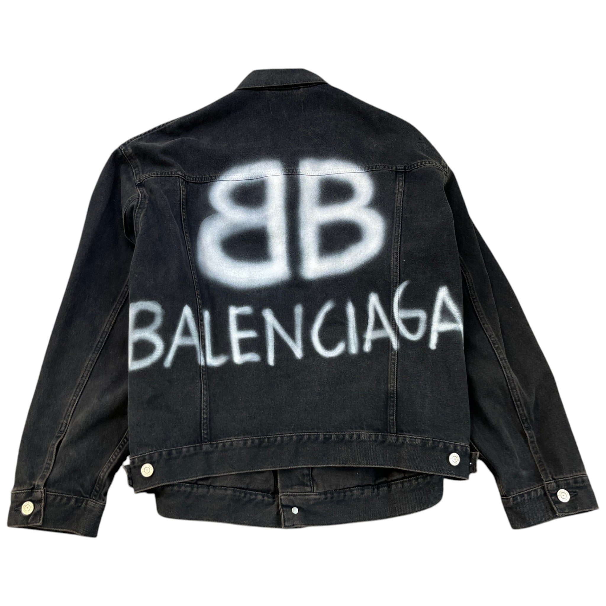 Men's Bb Spray Paint Jacket Black Size XS