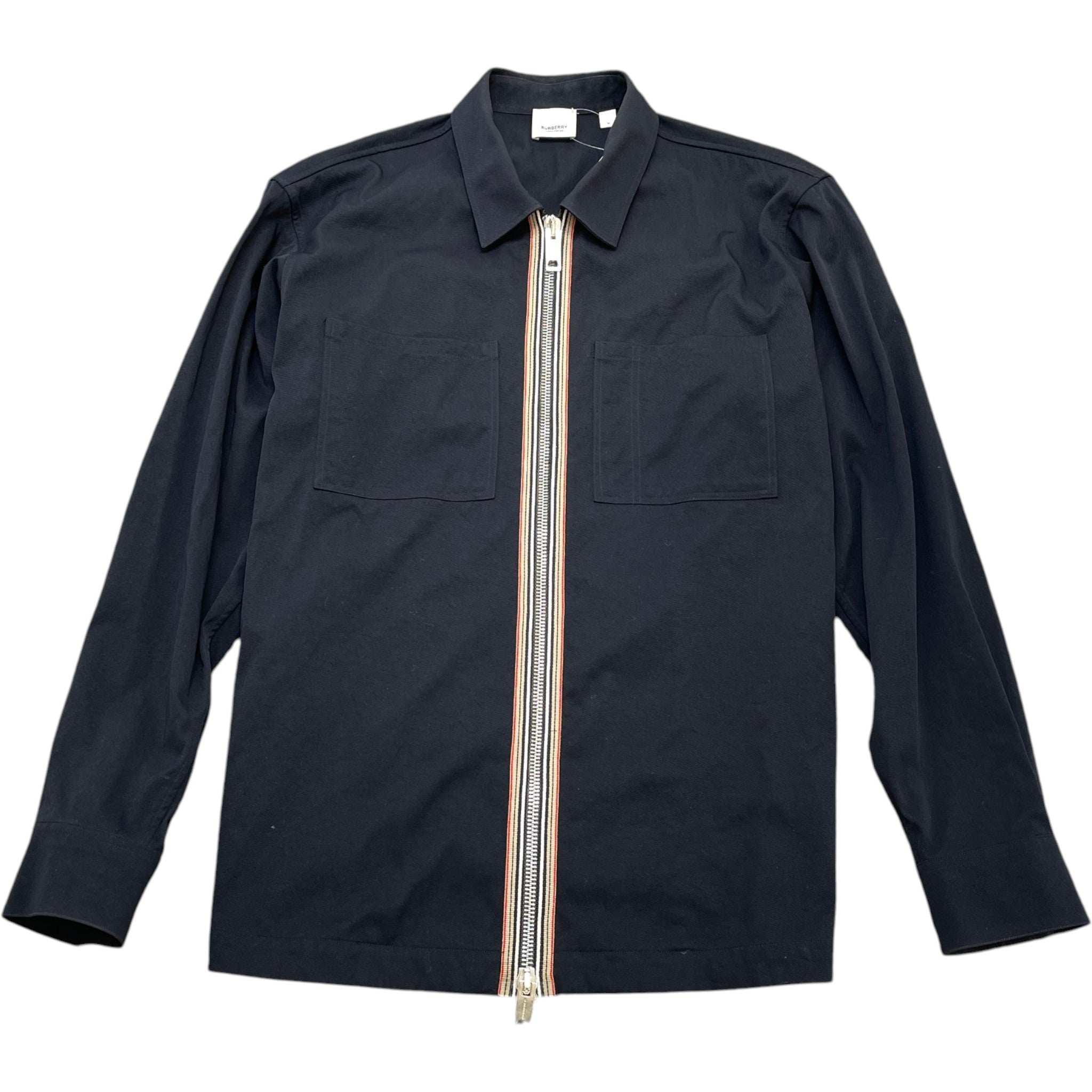 Men's Check Zip Jacket Black Size M
