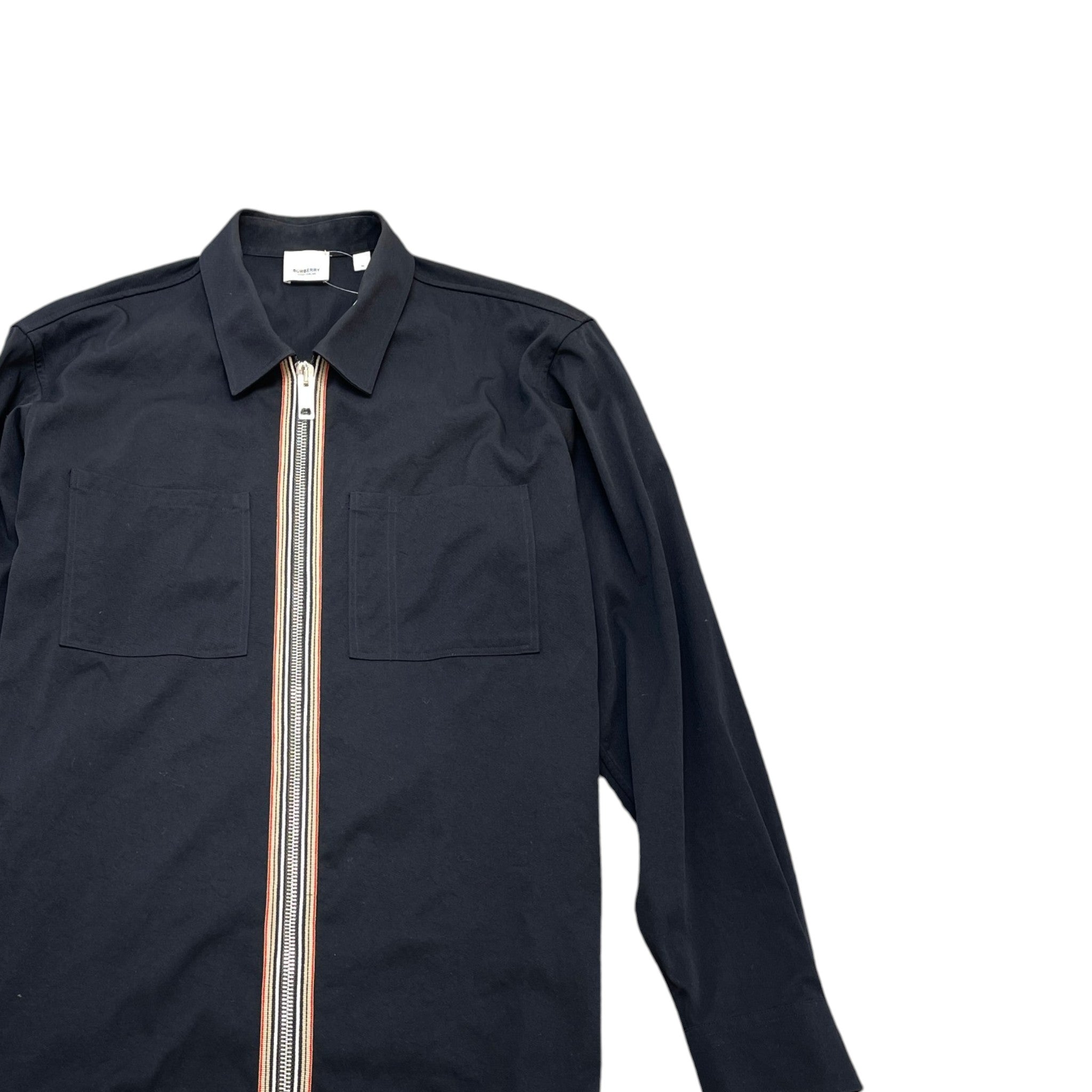 Men's Check Zip Jacket Black Size M
