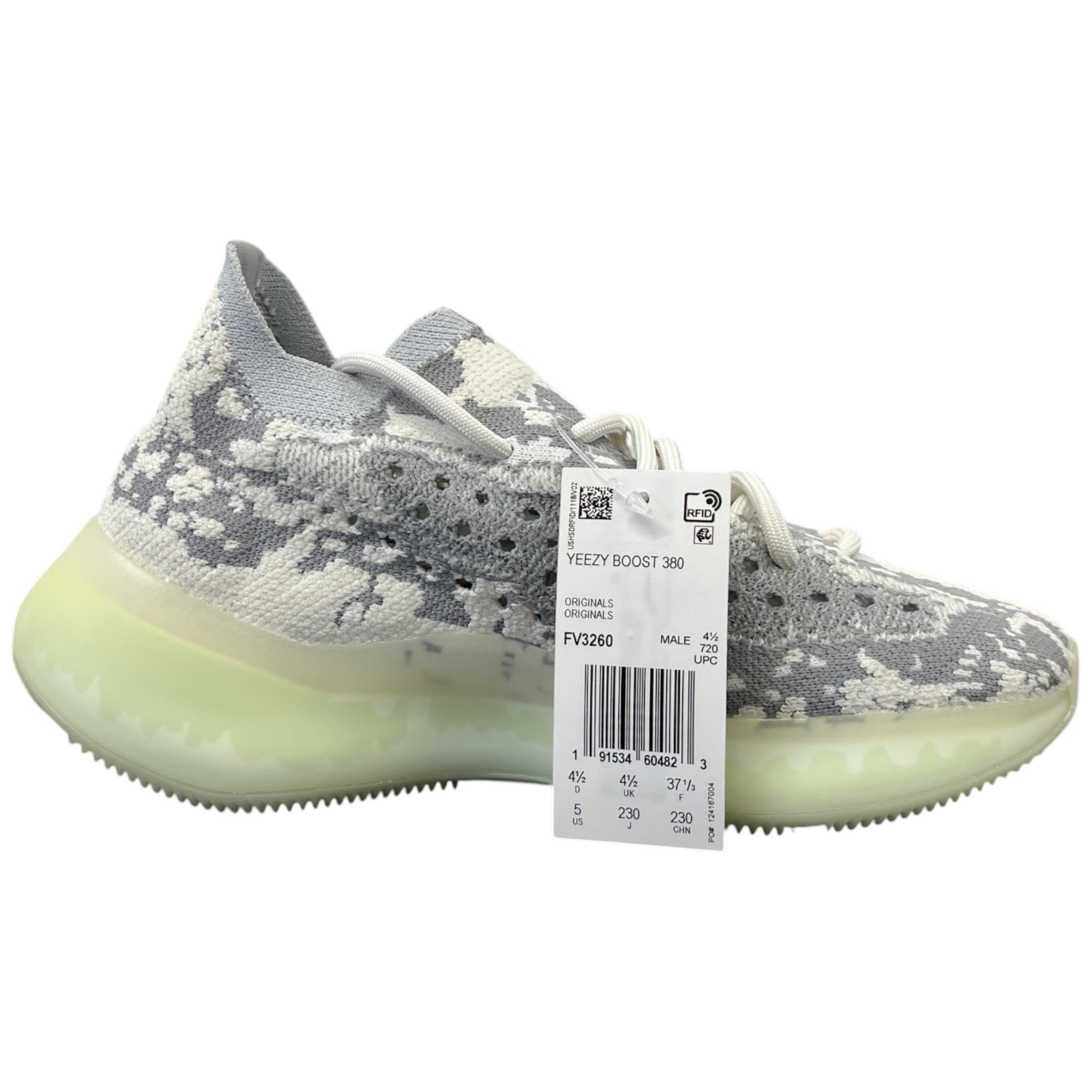 Women's Boost 380 Low Trainers Grey Size EU 37.5 / UK 4.5